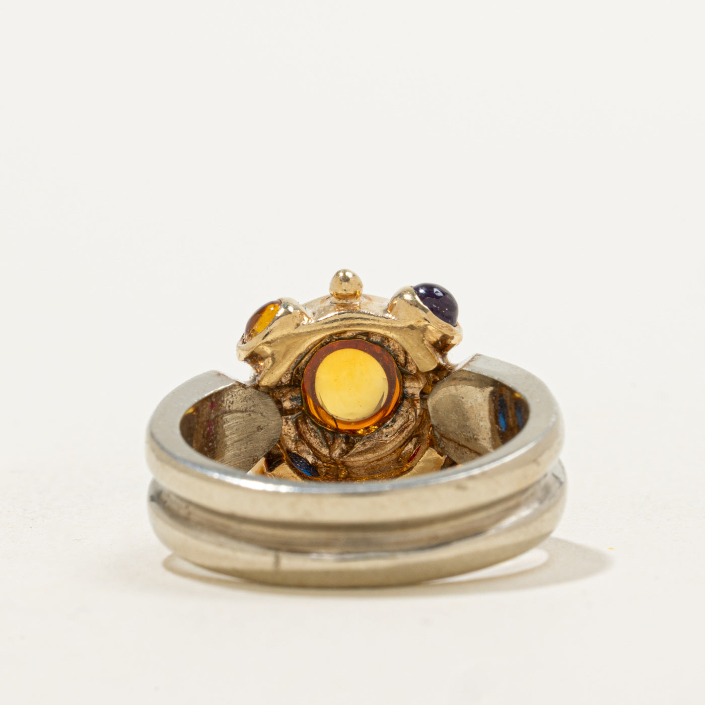 Bague cocktail cabochon multi-pierres | 2,00 ct | Taille 6 |