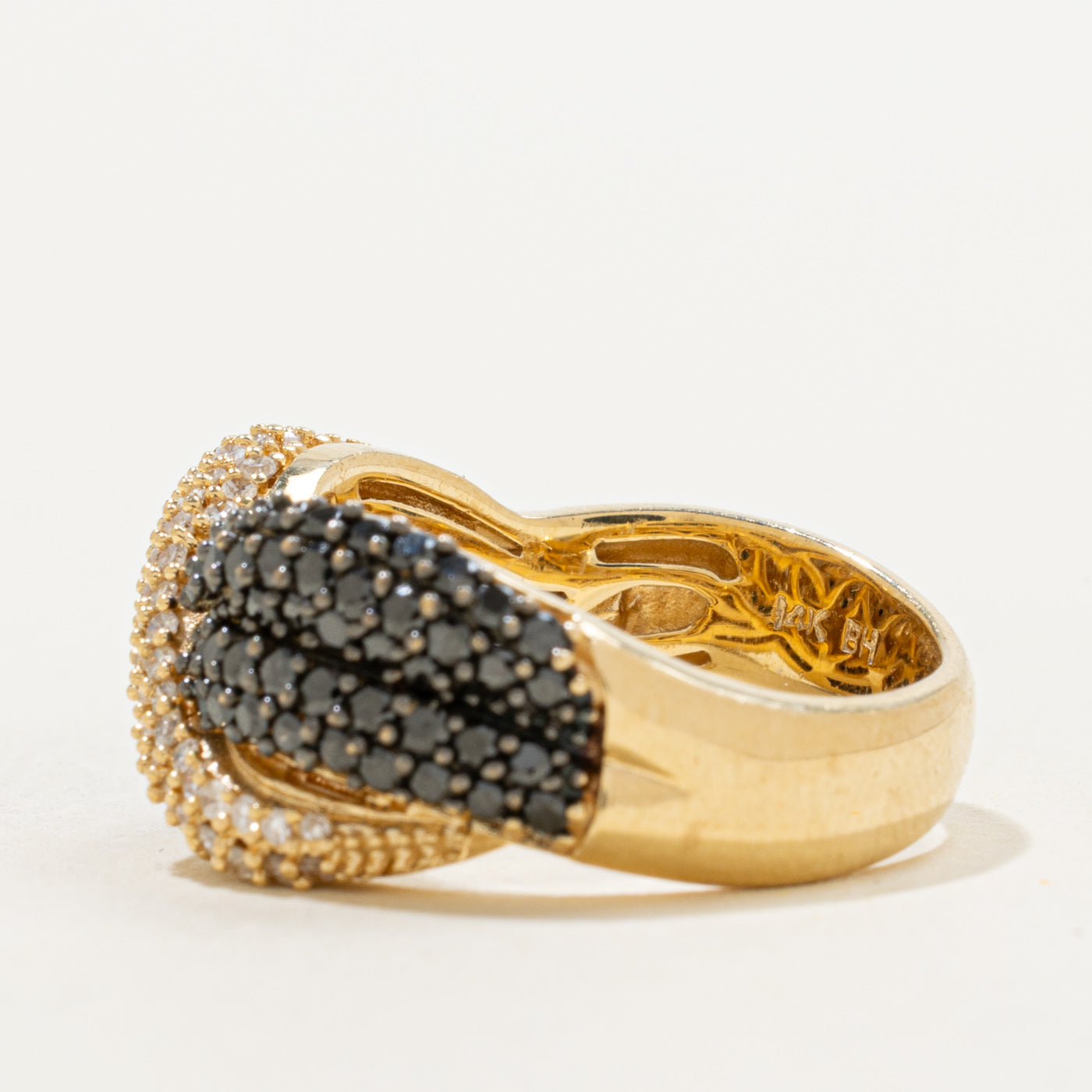 Bague Effy' sertie de diamants noirs | 1,06 ct | Taille 7 |
