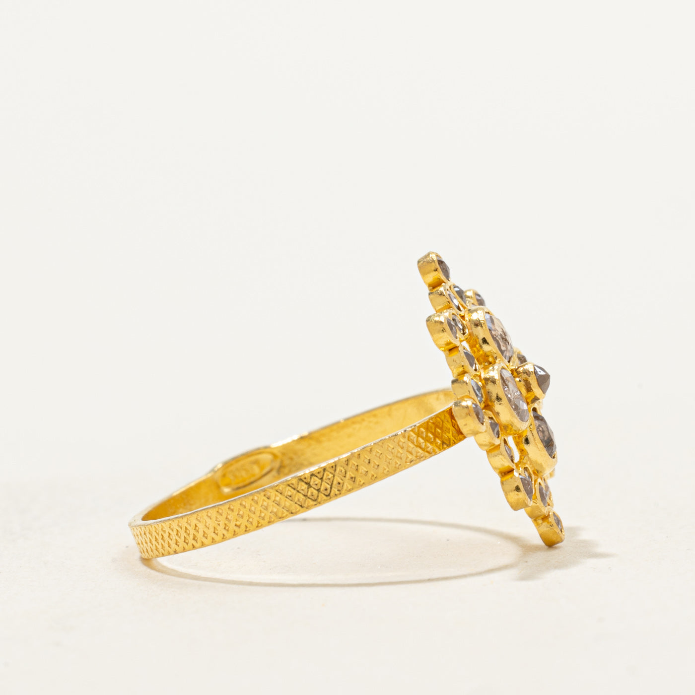 Bague sertie de diamants taille rose | 0,50 ct | Taille 6 |