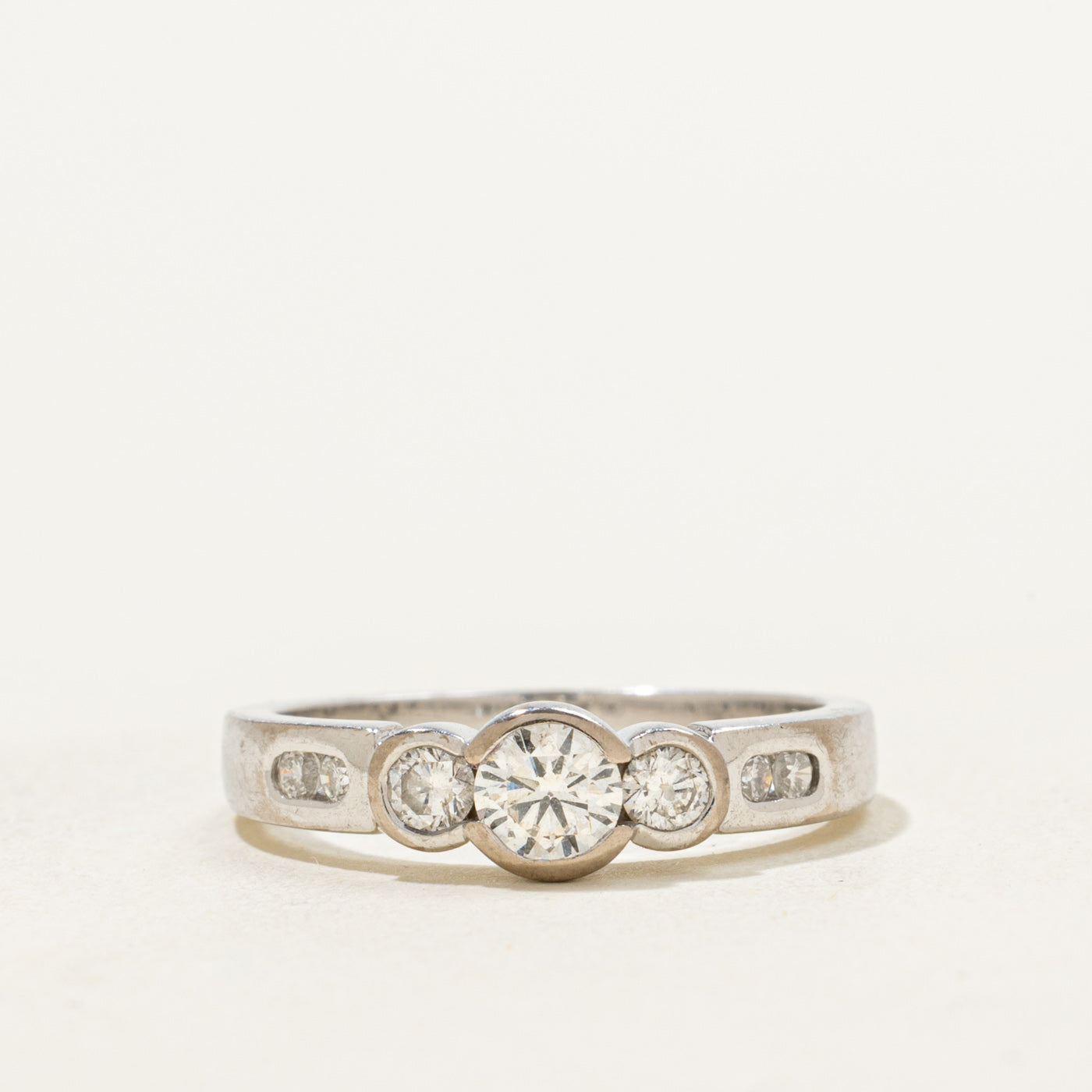 Bezel Set Diamond Ring | 0.50ctw | SZ 6 |