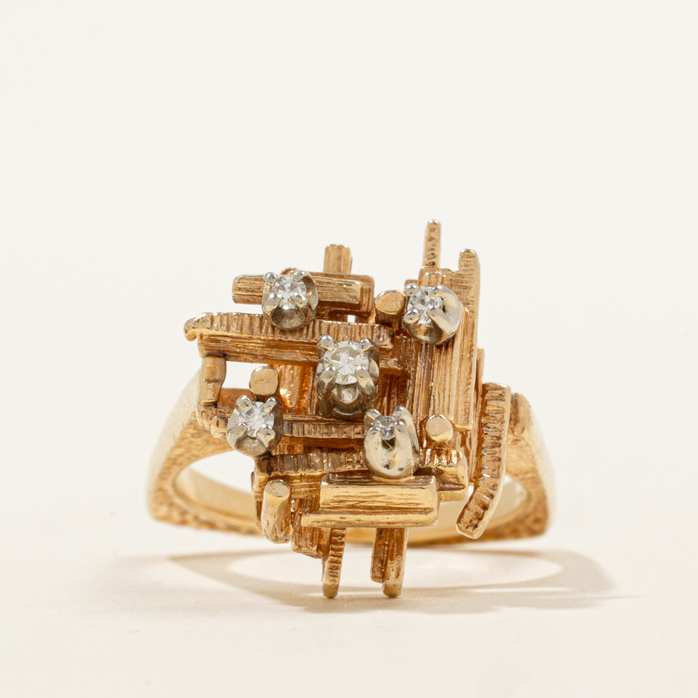 Diamond Abstract Ring | 0.09ctw | SZ 5.25 |