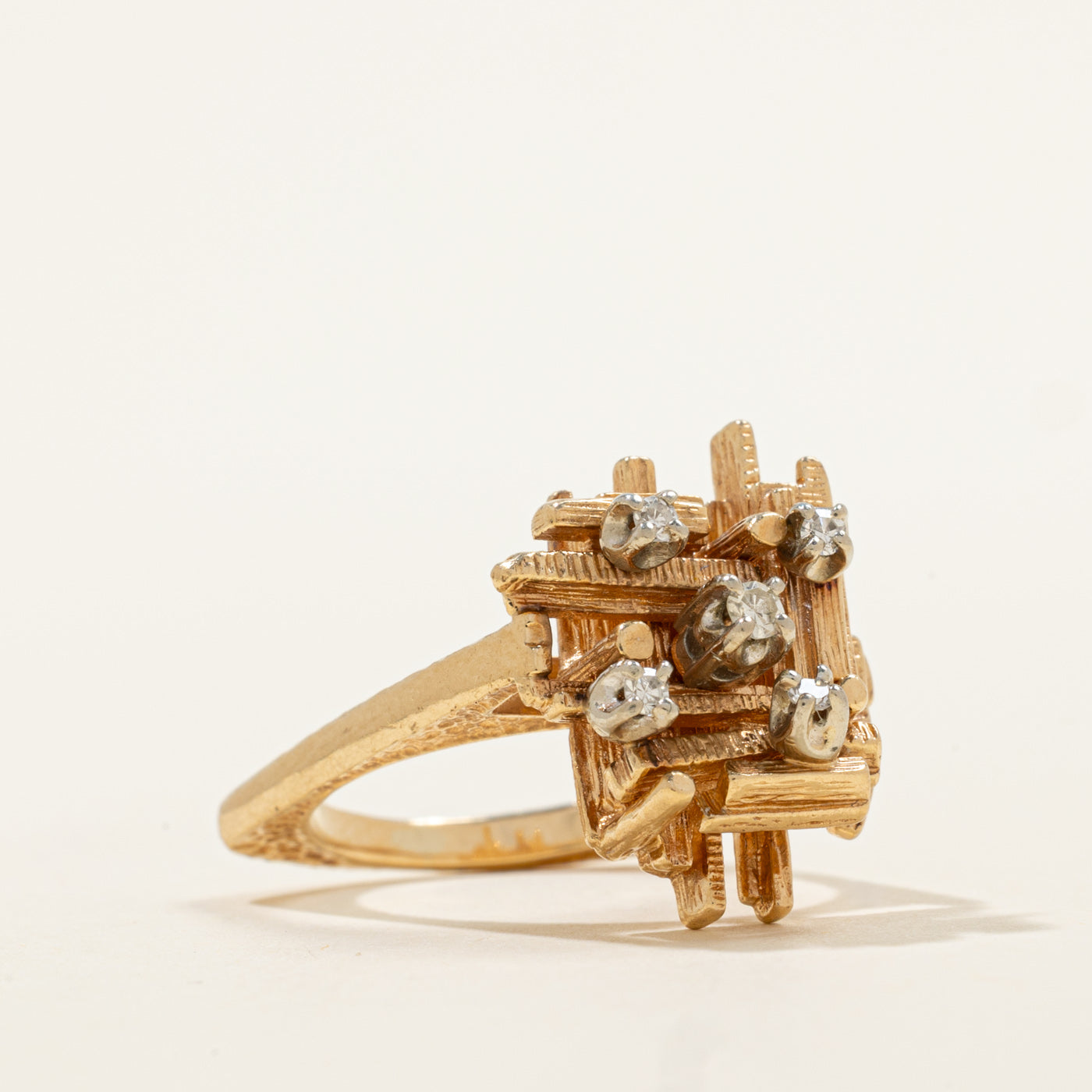 Diamond Abstract Ring | 0.09ctw | SZ 5.25 |