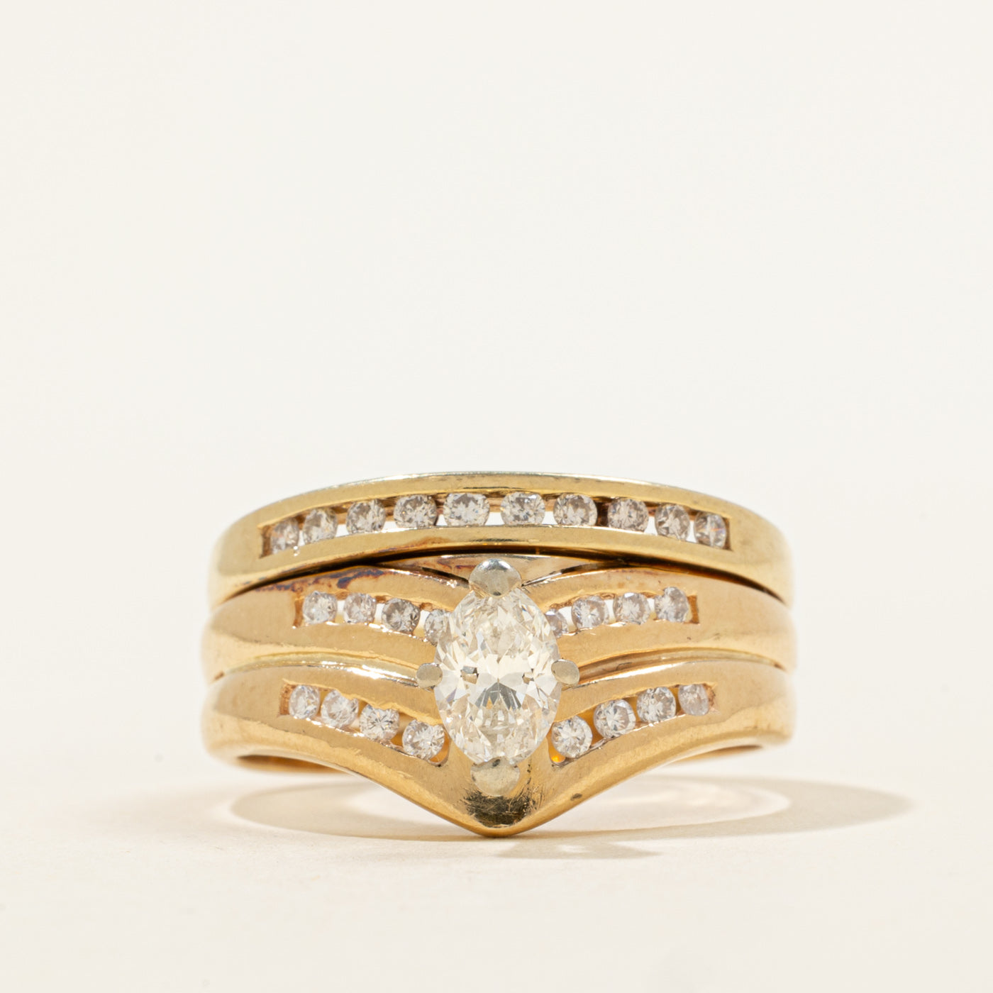 Diamond Soldered Wedding Ring | 0.81ctw | SZ 8.25 |