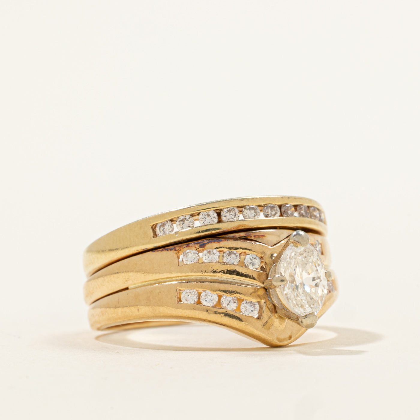 Diamond Soldered Wedding Ring | 0.81ctw | SZ 8.25 |