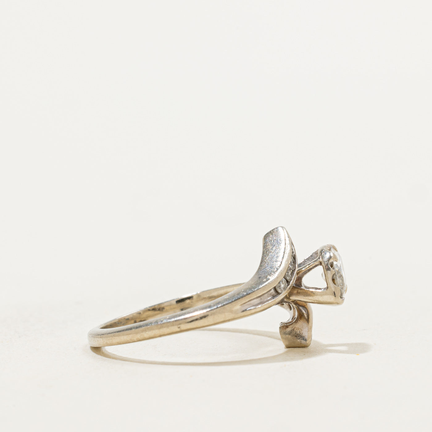 Bypass East West Marquise Diamond Ring | 0.38ctw | SZ 4.25 |