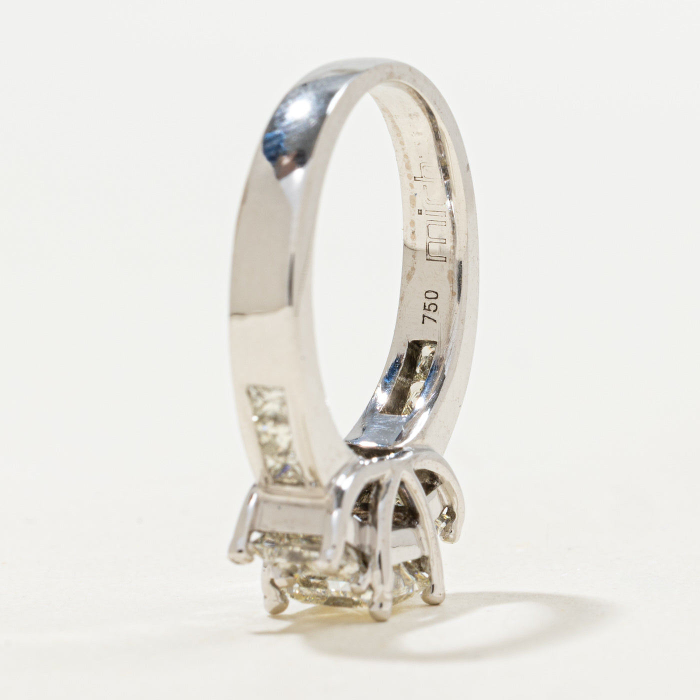 Three Stone Princess Diamond Engagement Ring | 1.39ctw | SZ 4.5 |