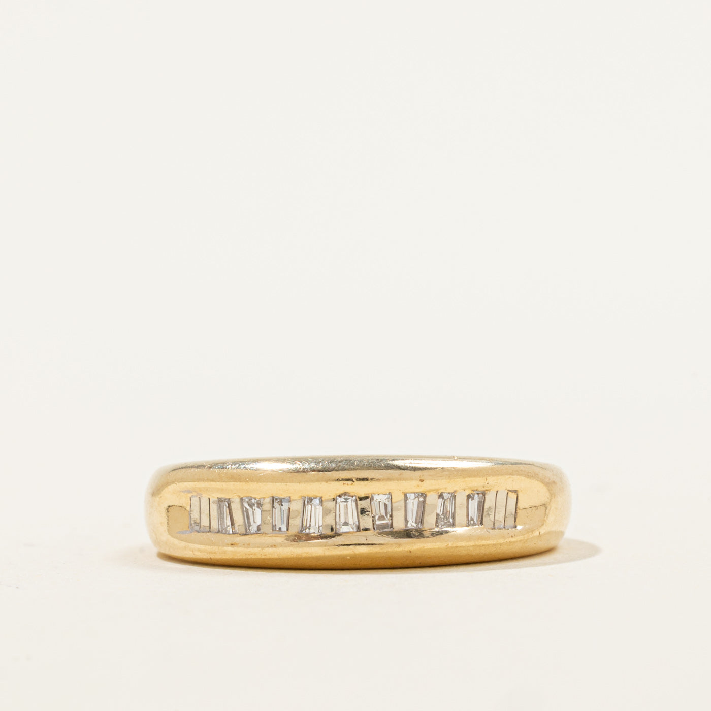 Bague en diamant taille baguette | 0,11 ct | Taille 8,75 |