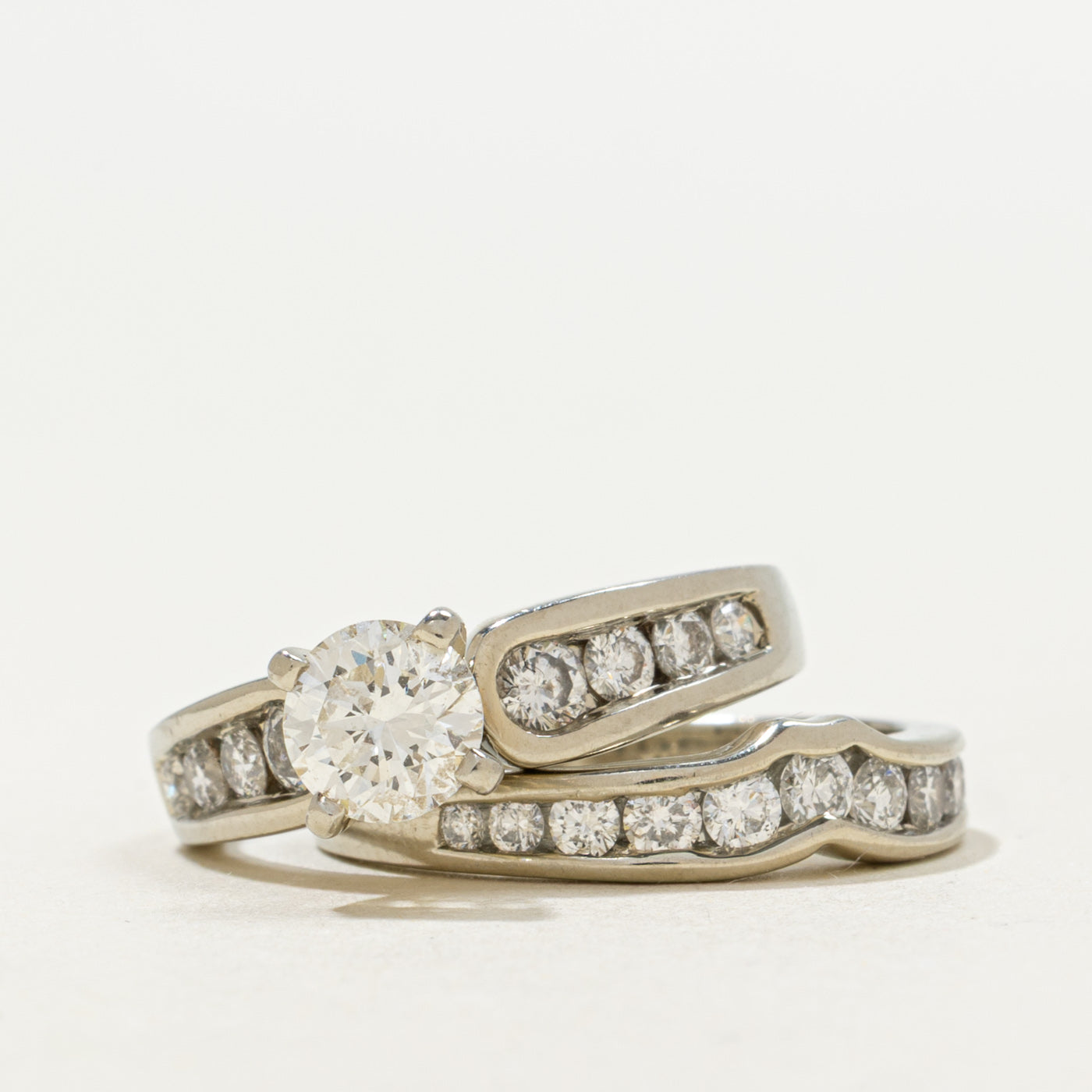 Classic Diamond Wedding Set | 1.54ctw | SZ 5.5 |