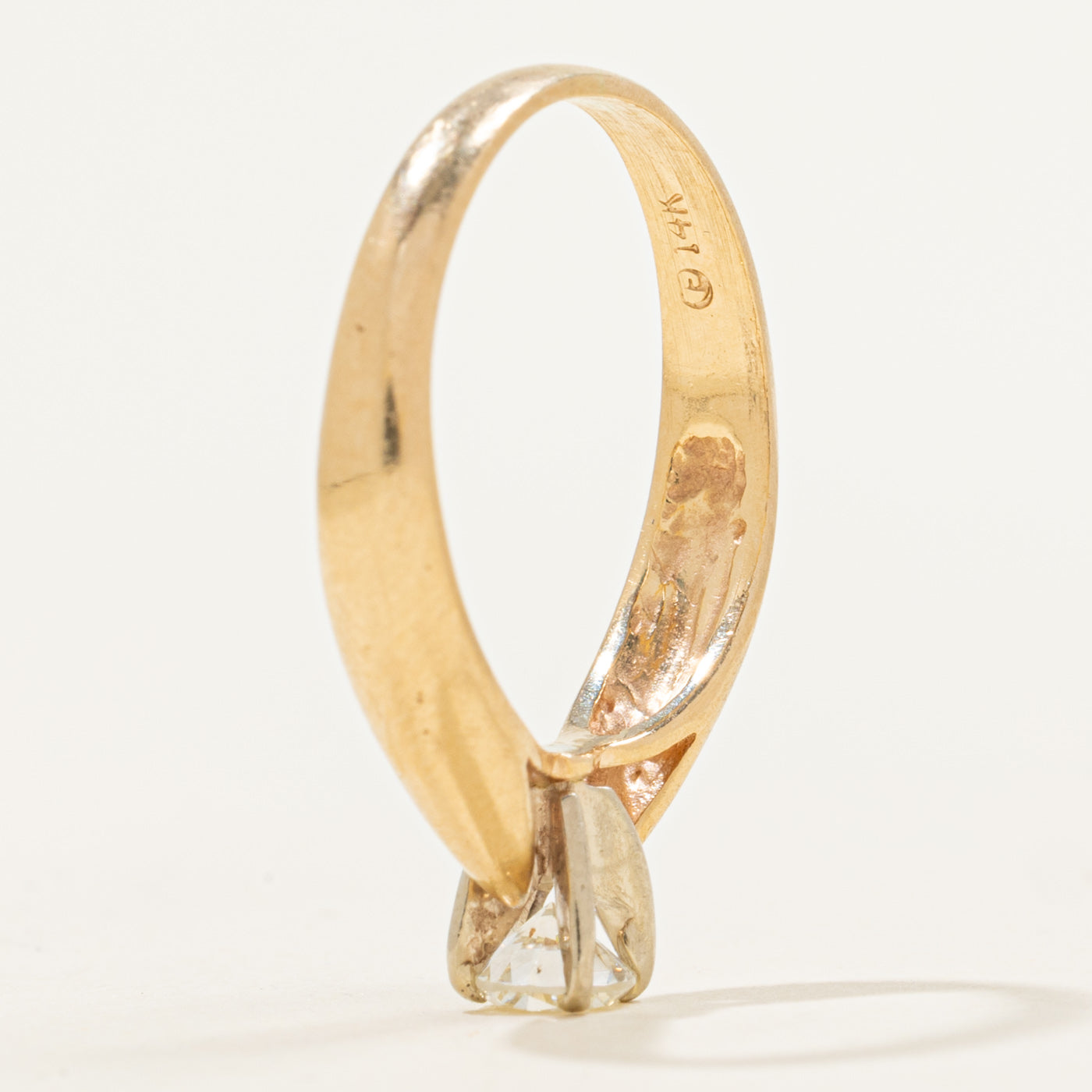 Bague de fiançailles solitaire en diamant | 0,30 ct | Taille 6,5 |