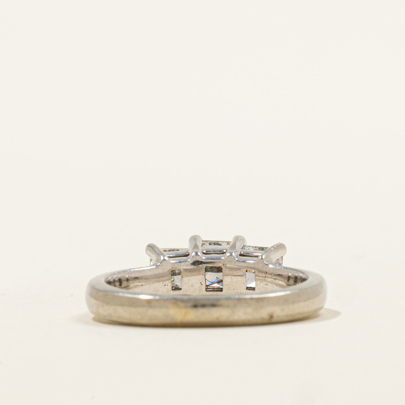 Bague trois diamants princesse | 1,05 ct | Taille 5 |