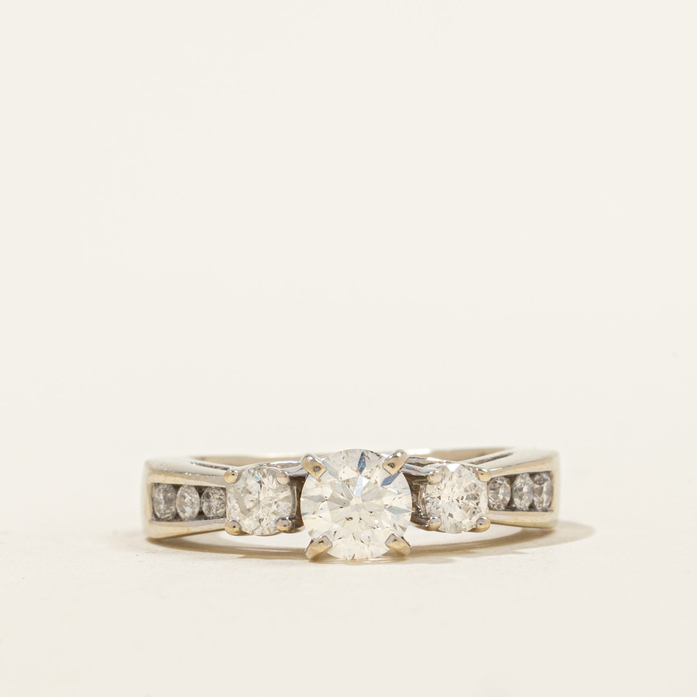 Cathedral Diamond Engagement Ring | 1.40ctw | SZ 6.5 |