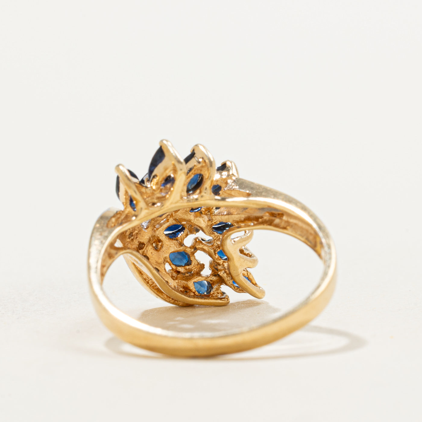 Sapphire & Diamond Cascade Ring | 1.00ctw, 0.03ctw | SZ 6.5 |
