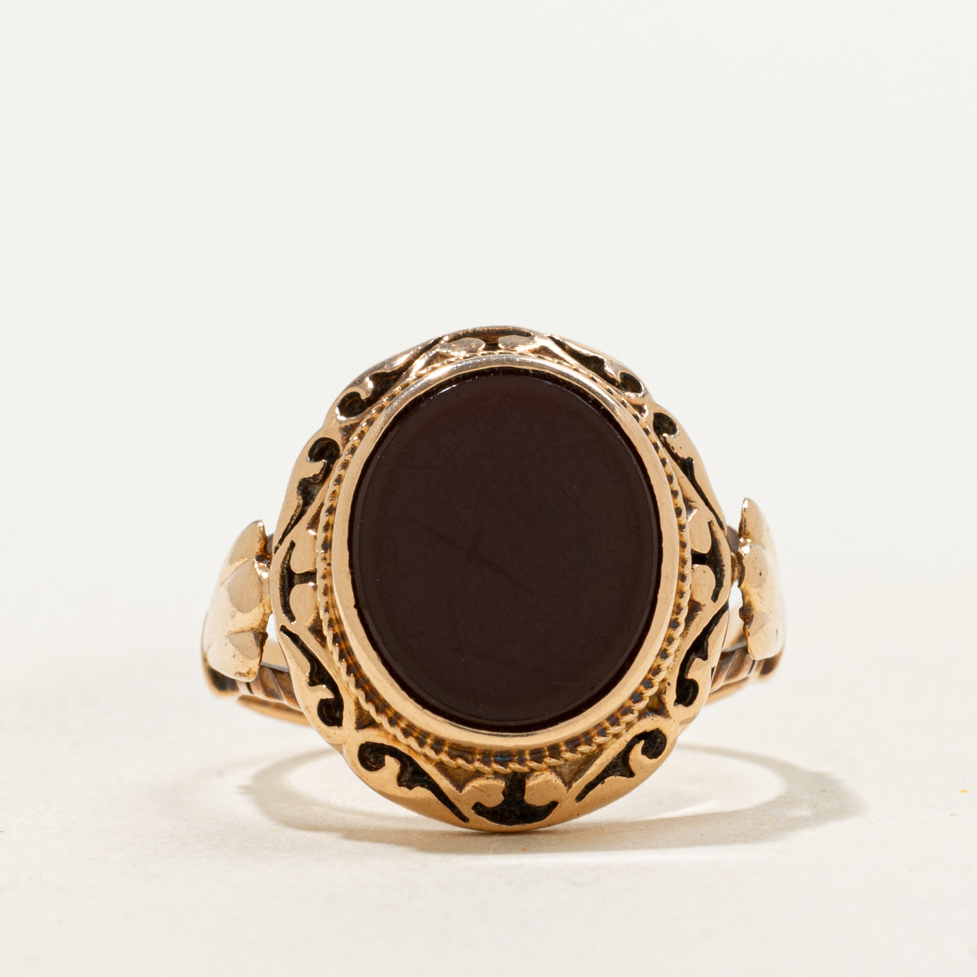 Vintage Hungarian Carnelian Cocktail Ring | 1.15ct | SZ 4.75 |