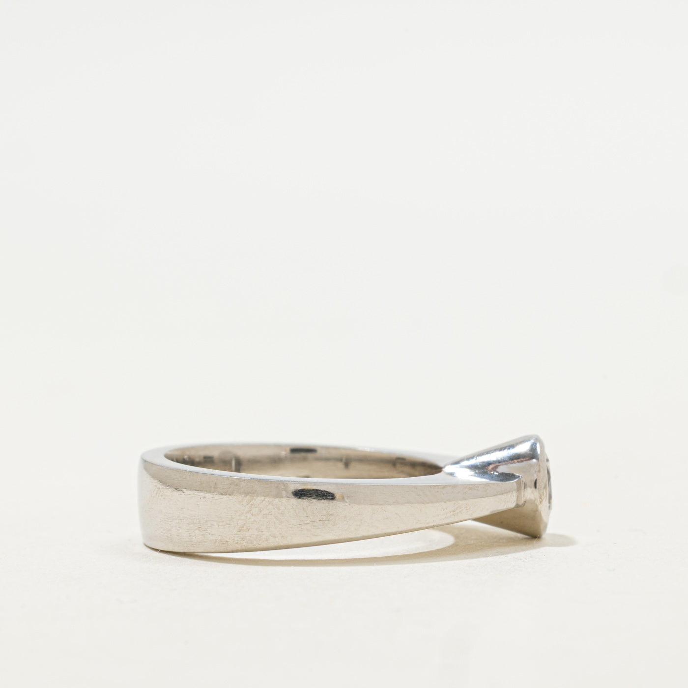 Platinum Bezel Set Canadian Diamond Engagement Ring | 0.70ct | SZ 7 |