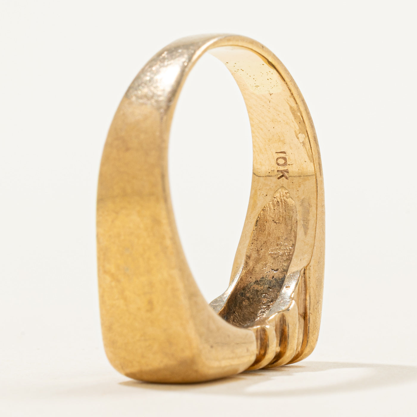 Channel Set Diamond Signet Ring | 0.015ctw | SZ 8 |