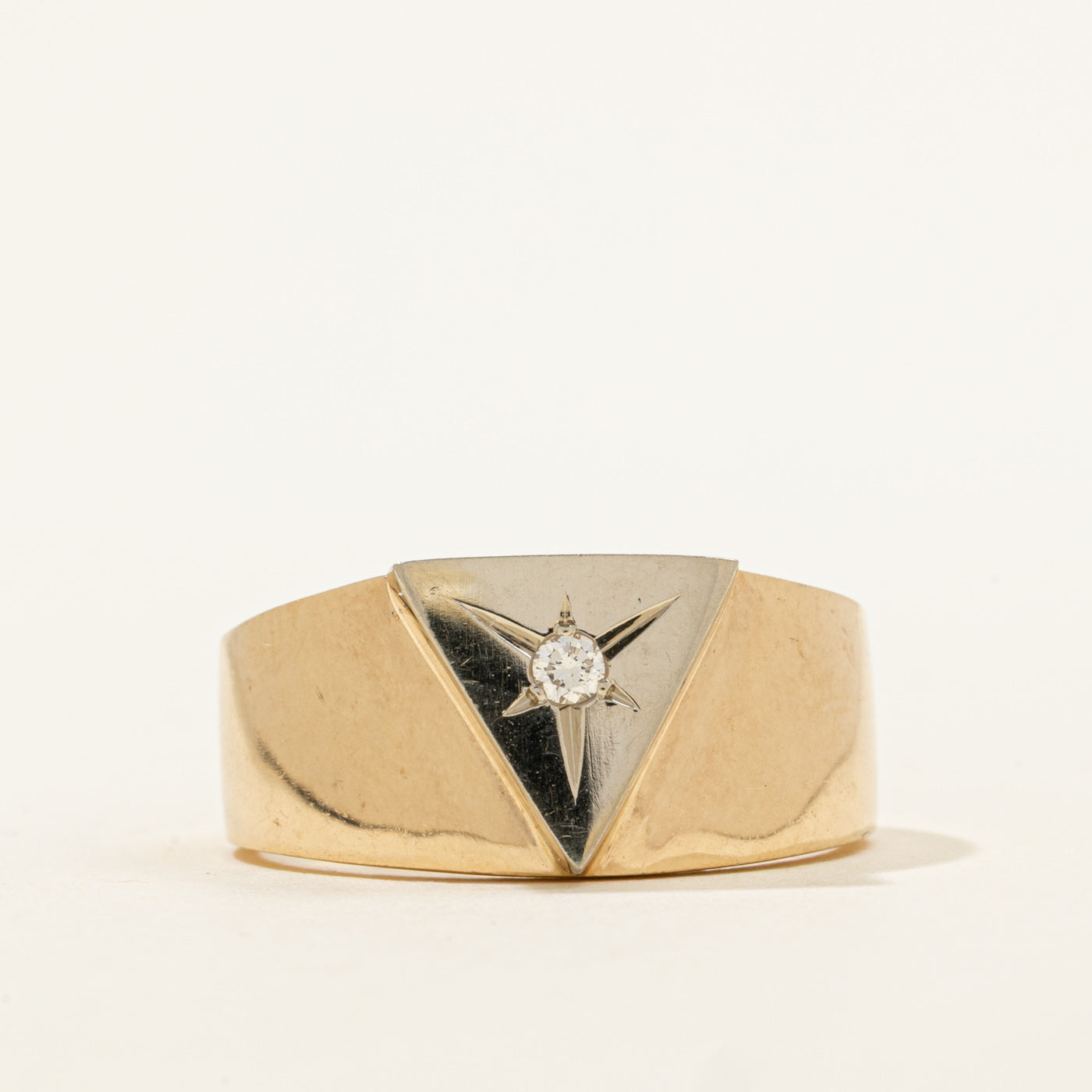 10k Star Set Diamond Ring | 0.05ct | SZ 10 |