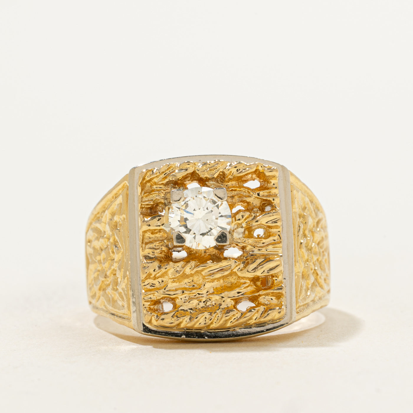 Unique Diamond Solitaire Ring | 0.50ct | SZ 9.5 |