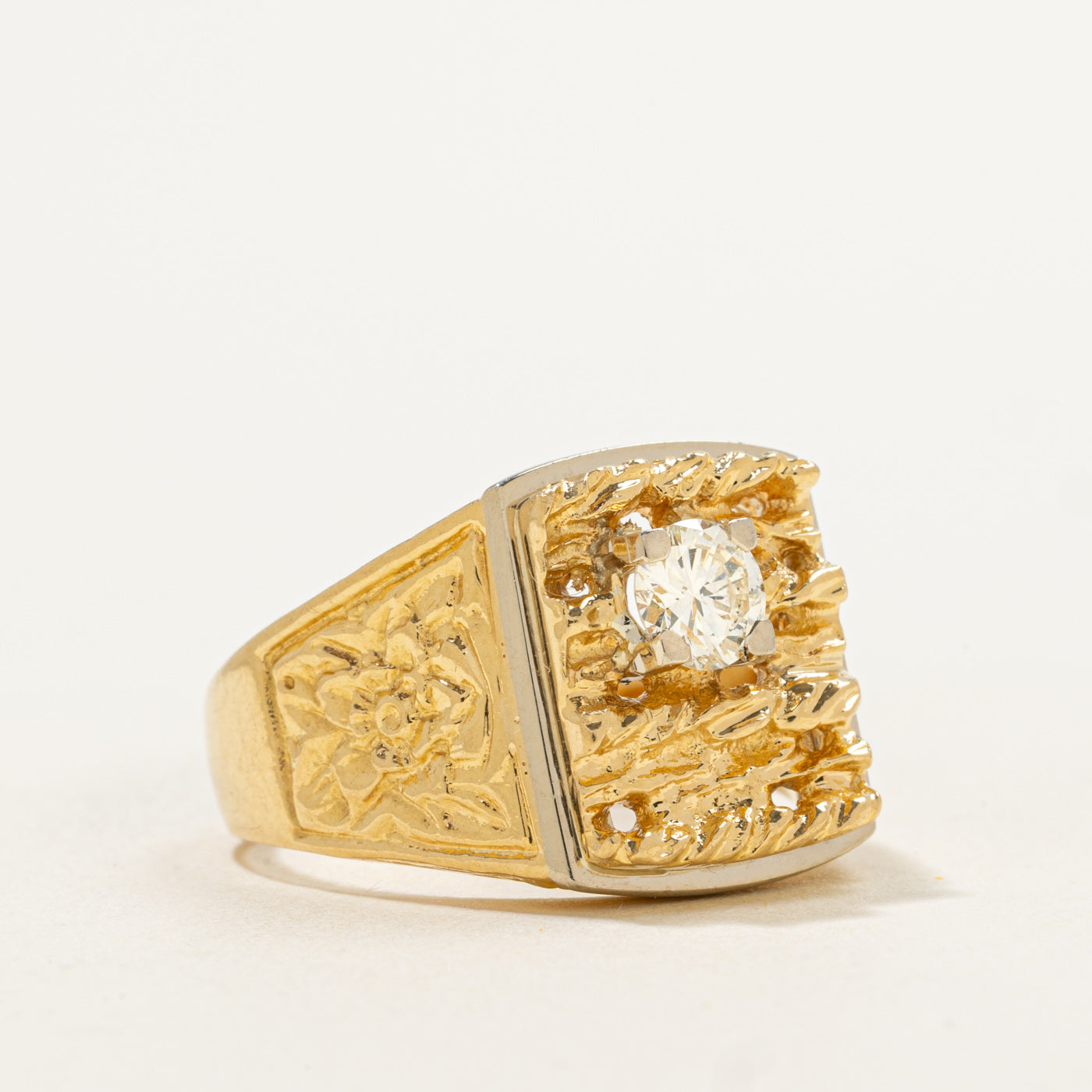 Unique Diamond Solitaire Ring | 0.50ct | SZ 9.5 |