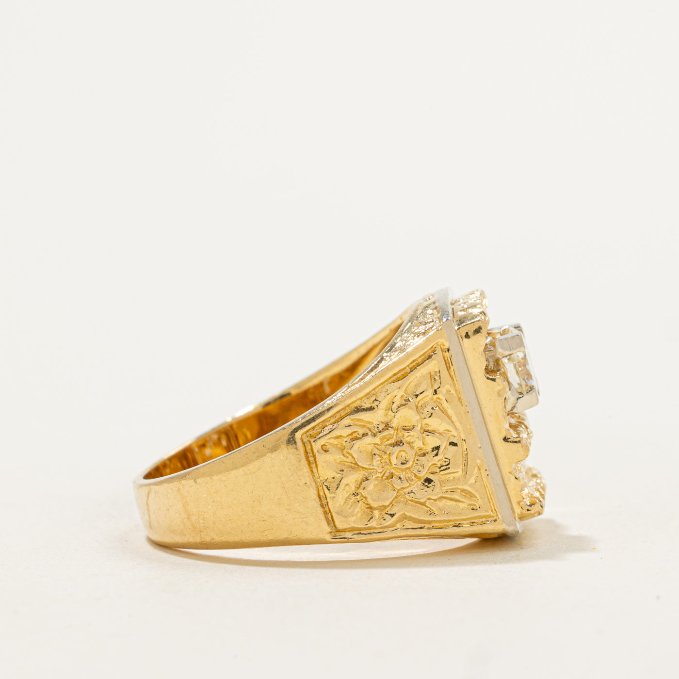 Bague solitaire unique en diamant | 0,50 ct | Taille 9,5 |