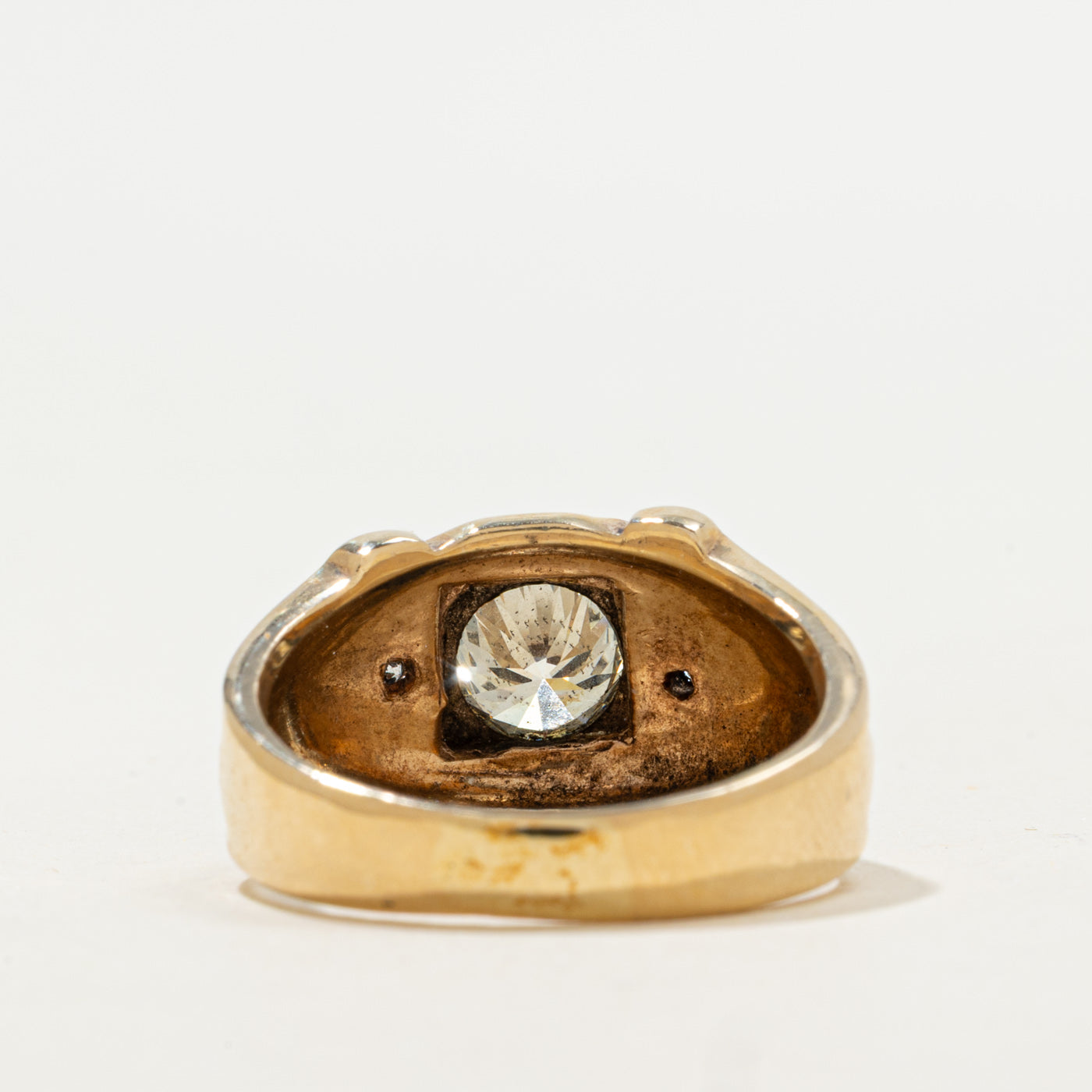 Vintage Round Brilliant Cut Diamond Ring | 1.14ctw SI1 L/M | SZ 8.5 |