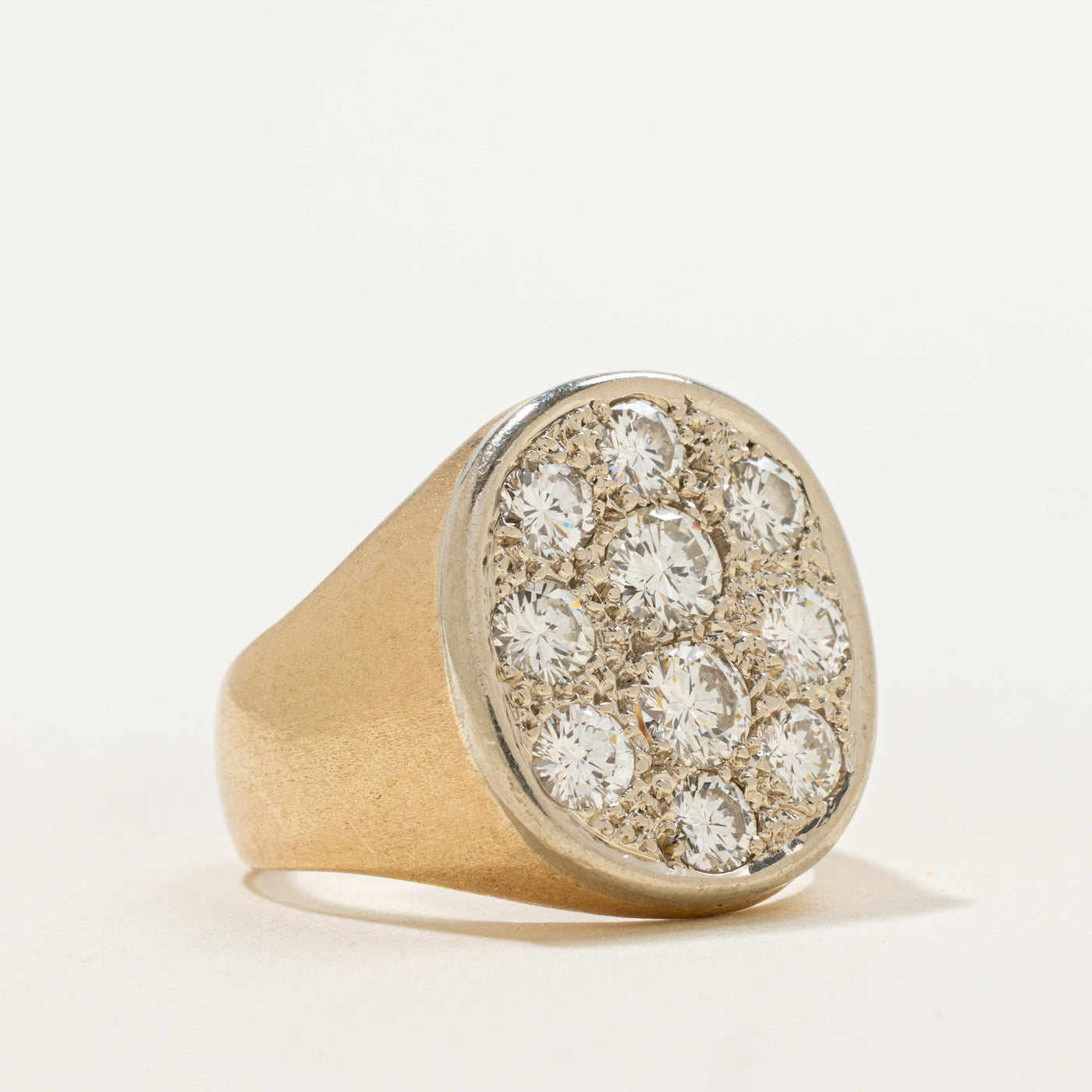 Sunken Diamond Oval Ring | 2.10ctw | SZ 8.75 |