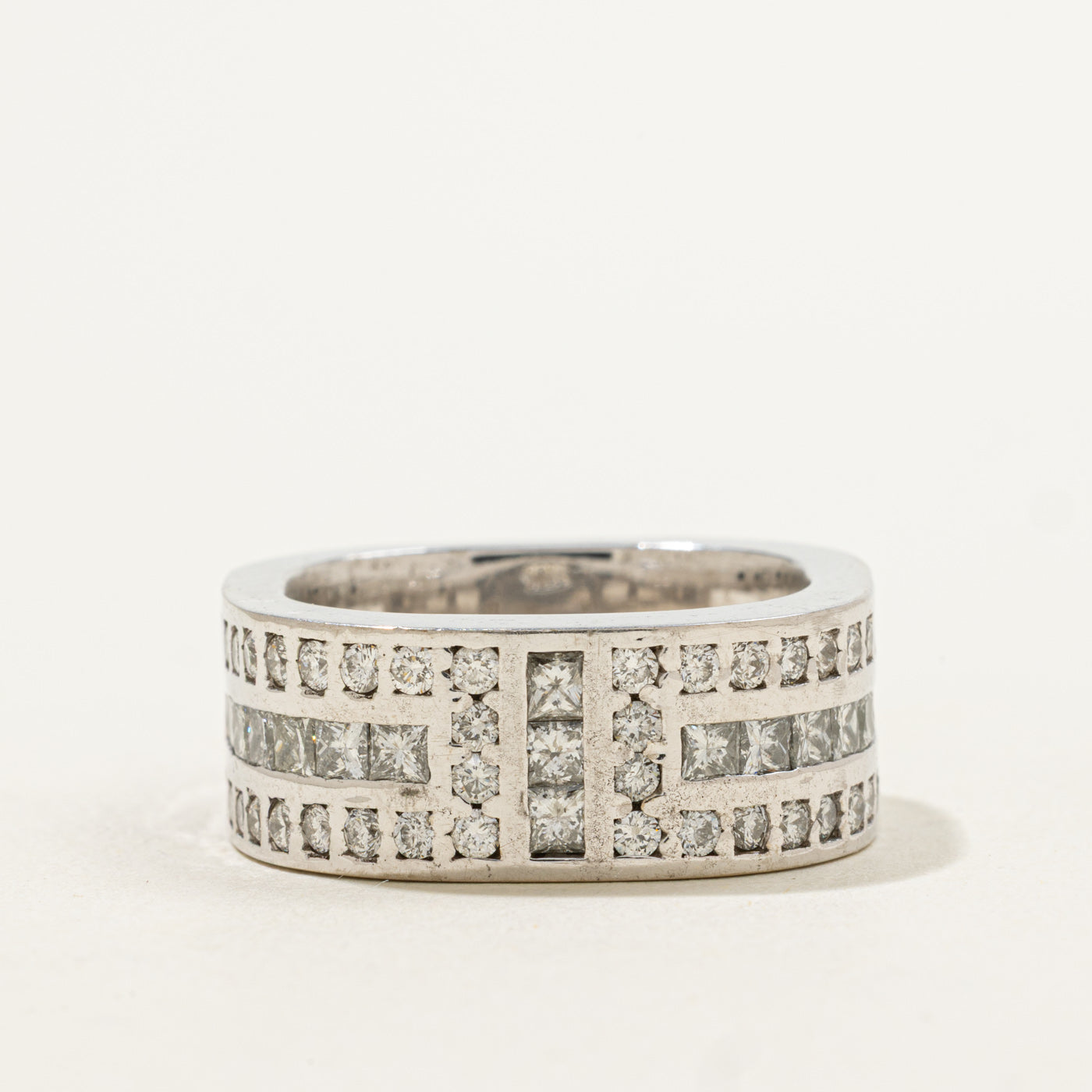 Multi Channel Diamond Wide Band | 2.00ctw | SZ 10 |