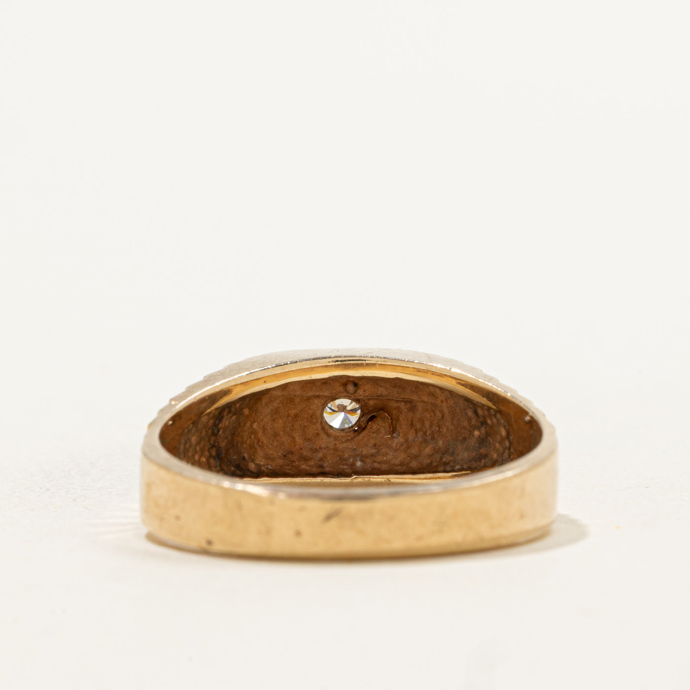 Diamond Flush Set Ring | 0.12ct | SZ 10 |