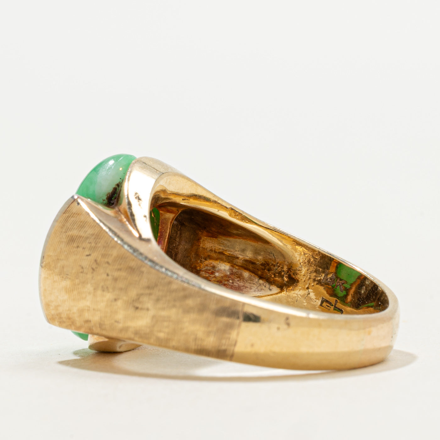 Jadeite & Diamond Cocktail Ring | 6.00ct, 0.24ctw | SZ 8.75 |