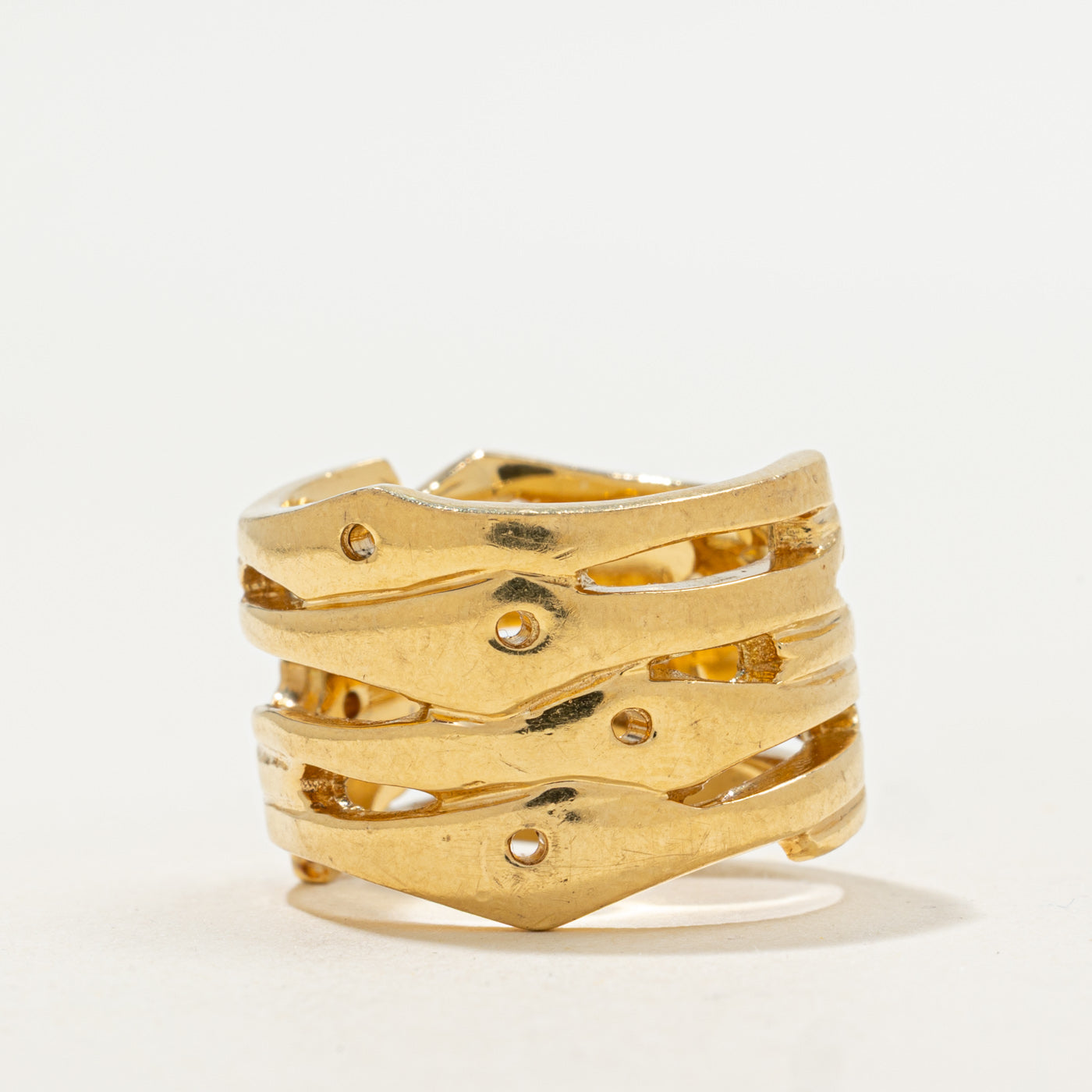 'Birks' Textured Wide Band | SZ 6.75 |