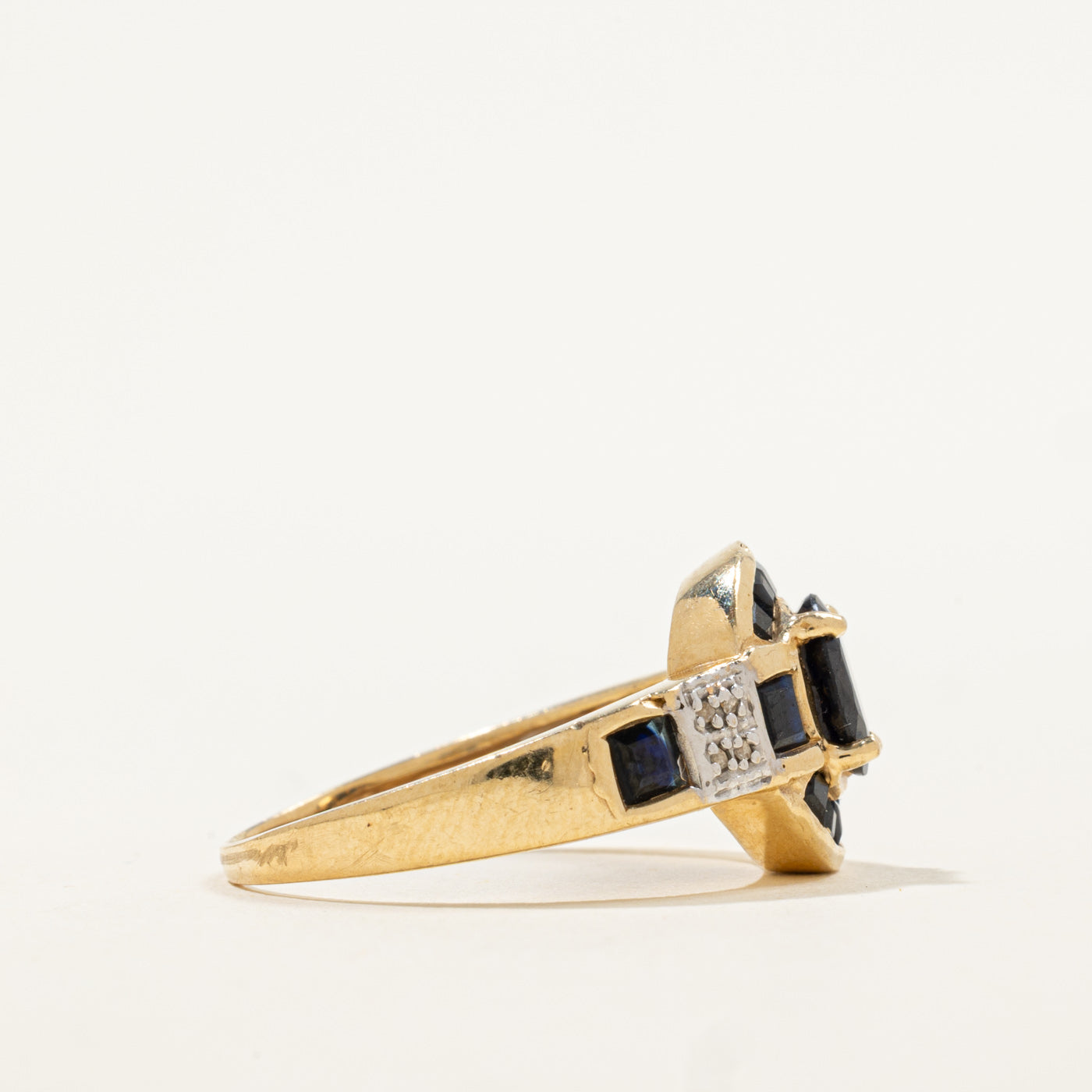 Mixed Cut Sapphire & Diamond Ring | 2.00ctw, 0.02ctw | SZ 8.25 |