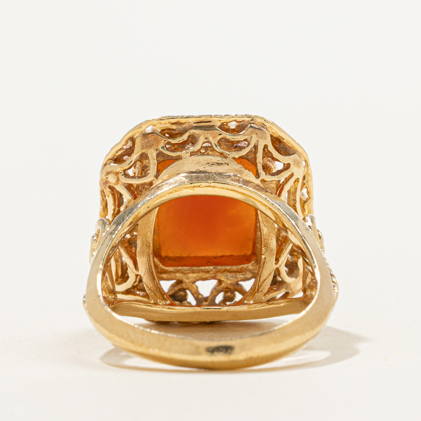 Filigree Edge Cameo Ring | SZ 8 |