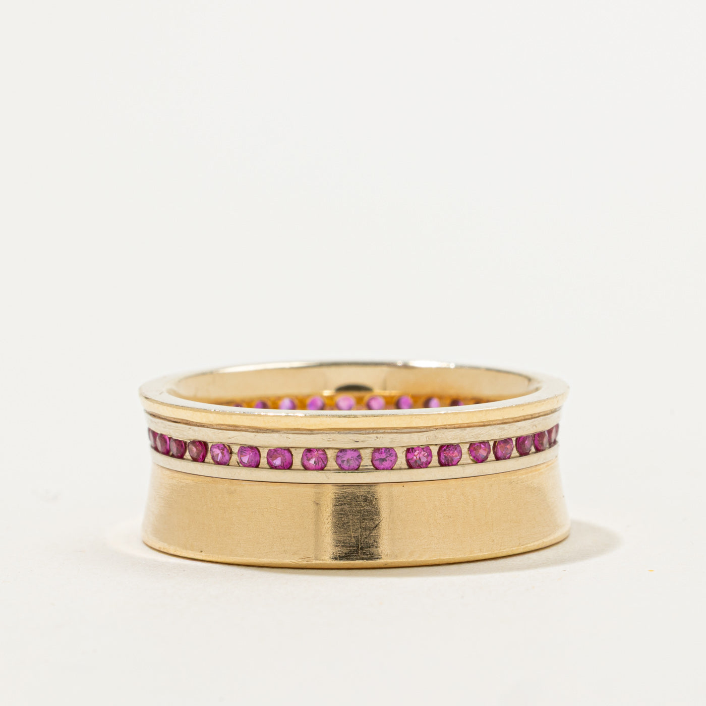 Alliance en saphir synthétique | 0,25 ct | Taille 8,75 |