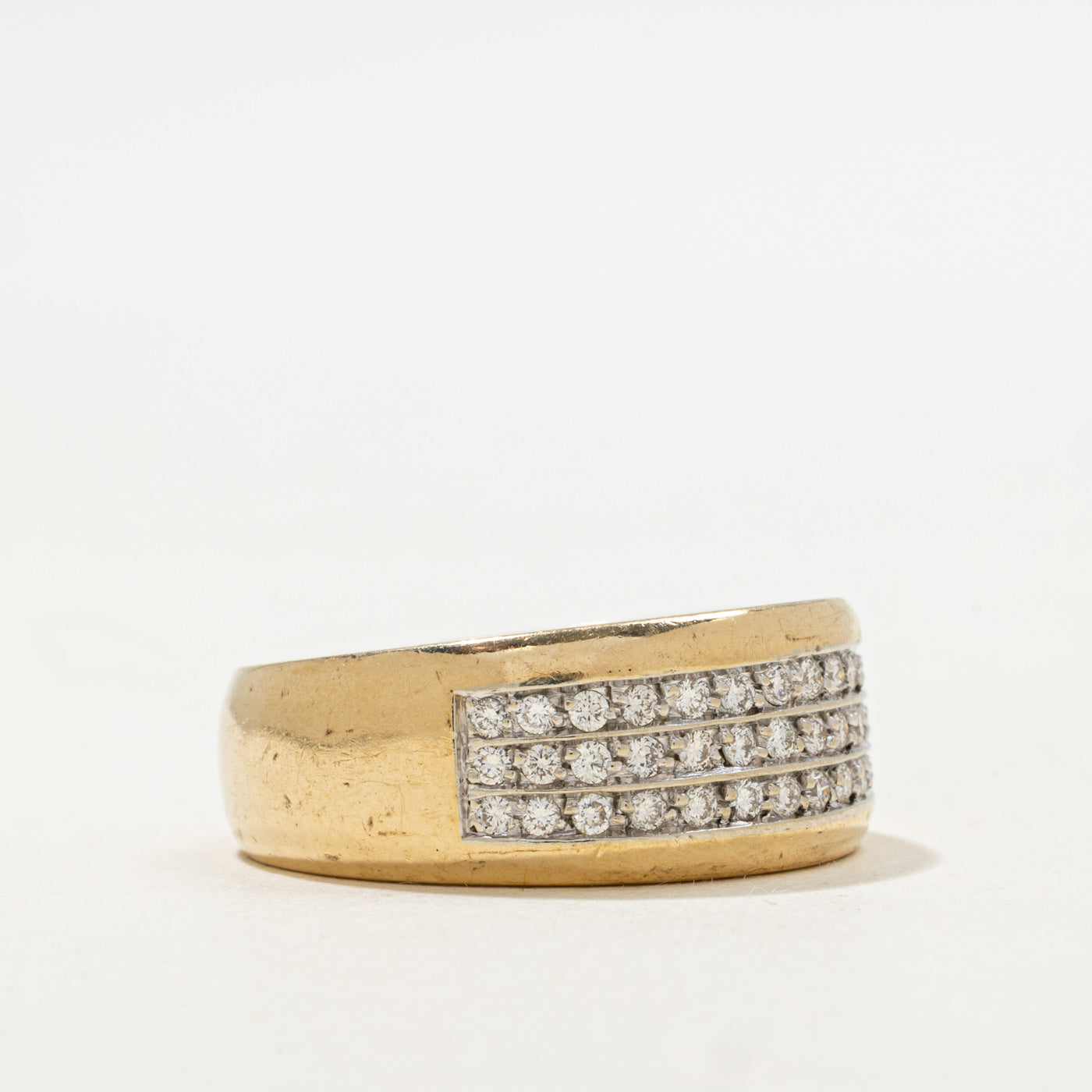 Multi Row Diamond Ring | 0.75ctw | SZ 11.5 |