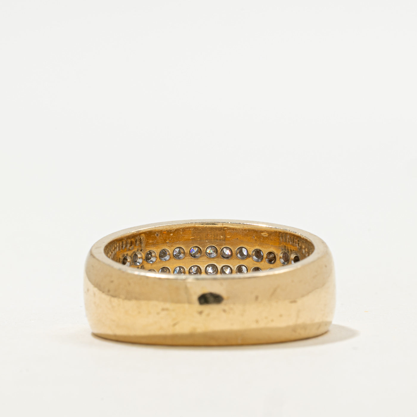 Bague à plusieurs rangs de diamants | 0,75 ct au total | Taille 11,5 |