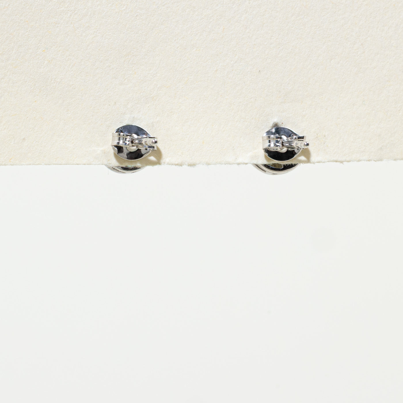 '100 Ways' Art Deco Inspired Diamond & Emerald Stud Earrings | 0.43ctw, 0.36ctw |