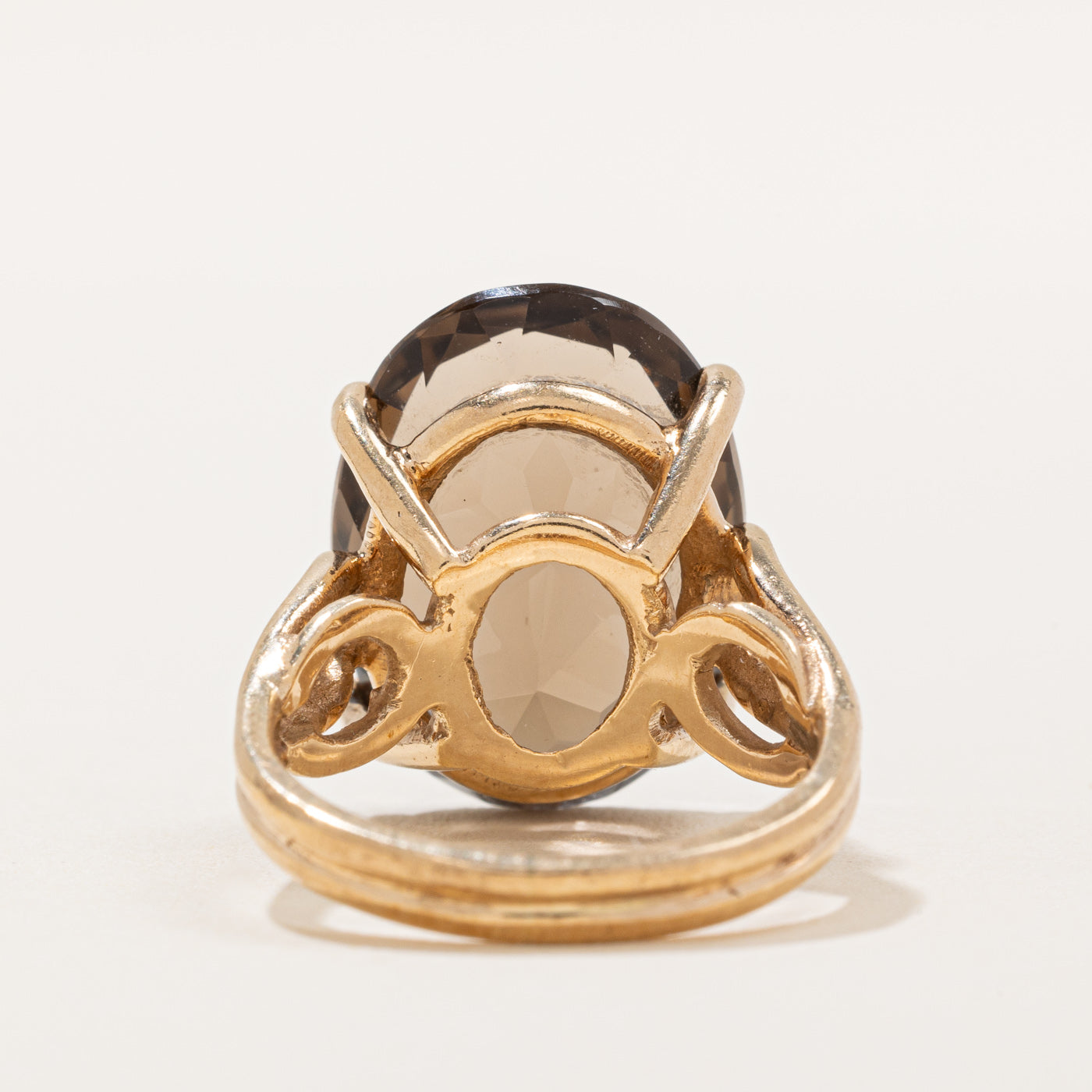 Smokey Quartz Cocktail Ring | 9.50ct | SZ 4.75 |
