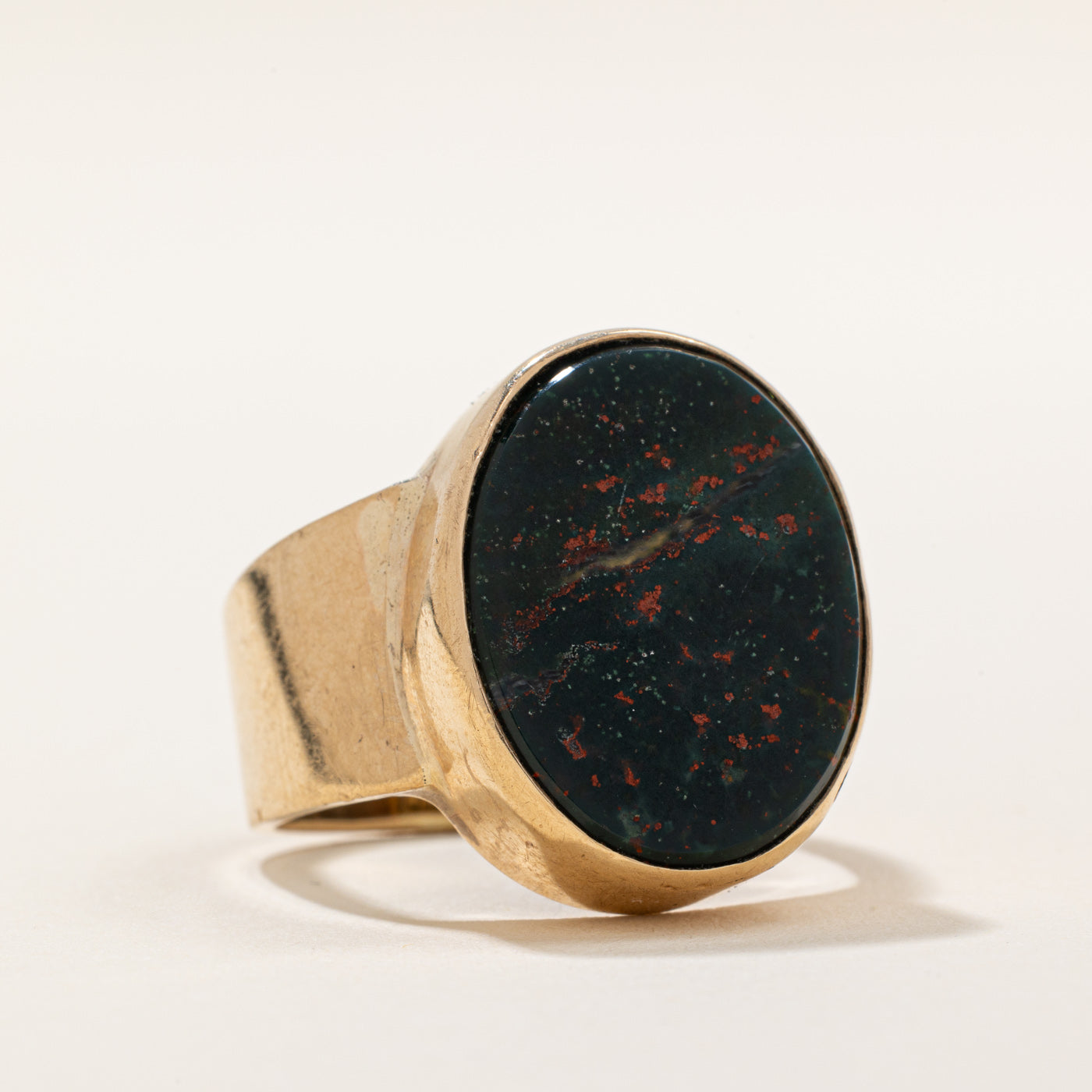 Blood Stone Cocktail Ring | 10.00ct | SZ 8.5 |