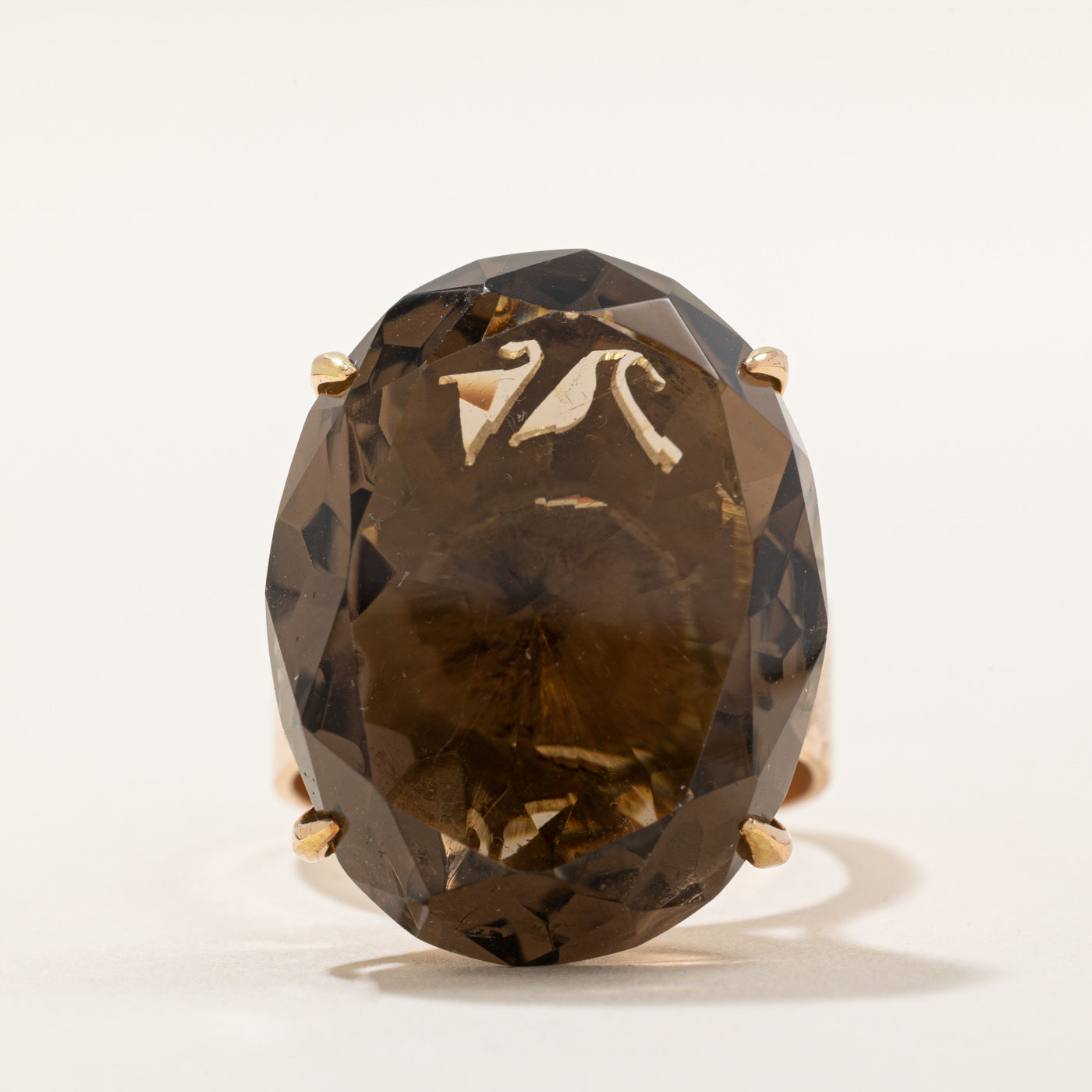 Smokey Quartz Cocktail Ring | 30.00ct | SZ 9.5 |
