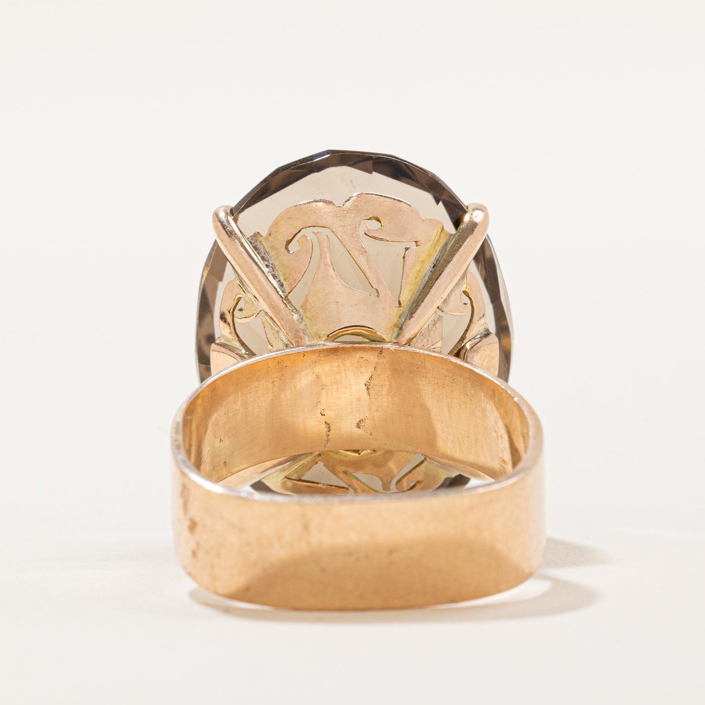 Smokey Quartz Cocktail Ring | 30.00ct | SZ 9.5 |