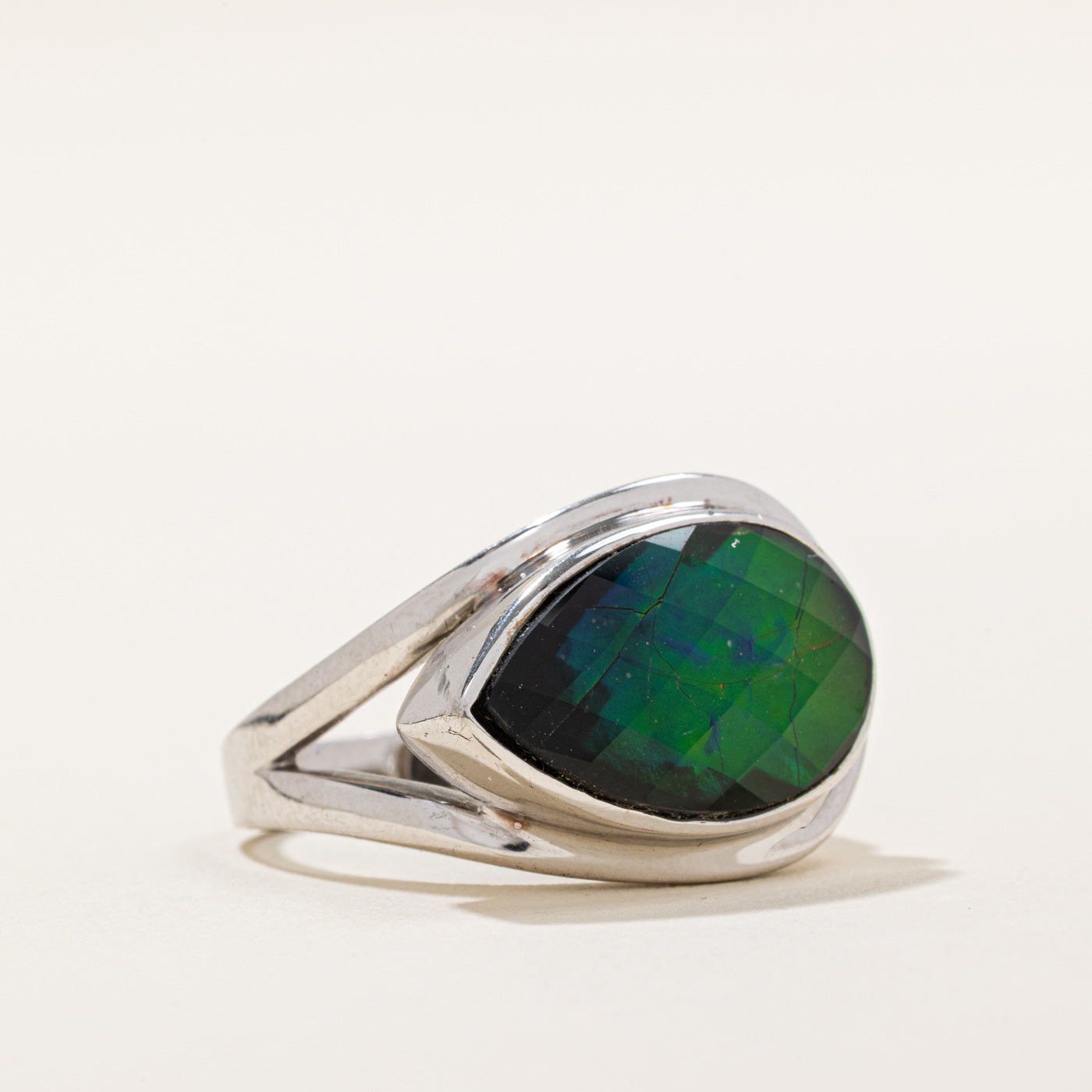 Triplet Ammolite Cocktail Ring | 5.75ct | SZ 9 |