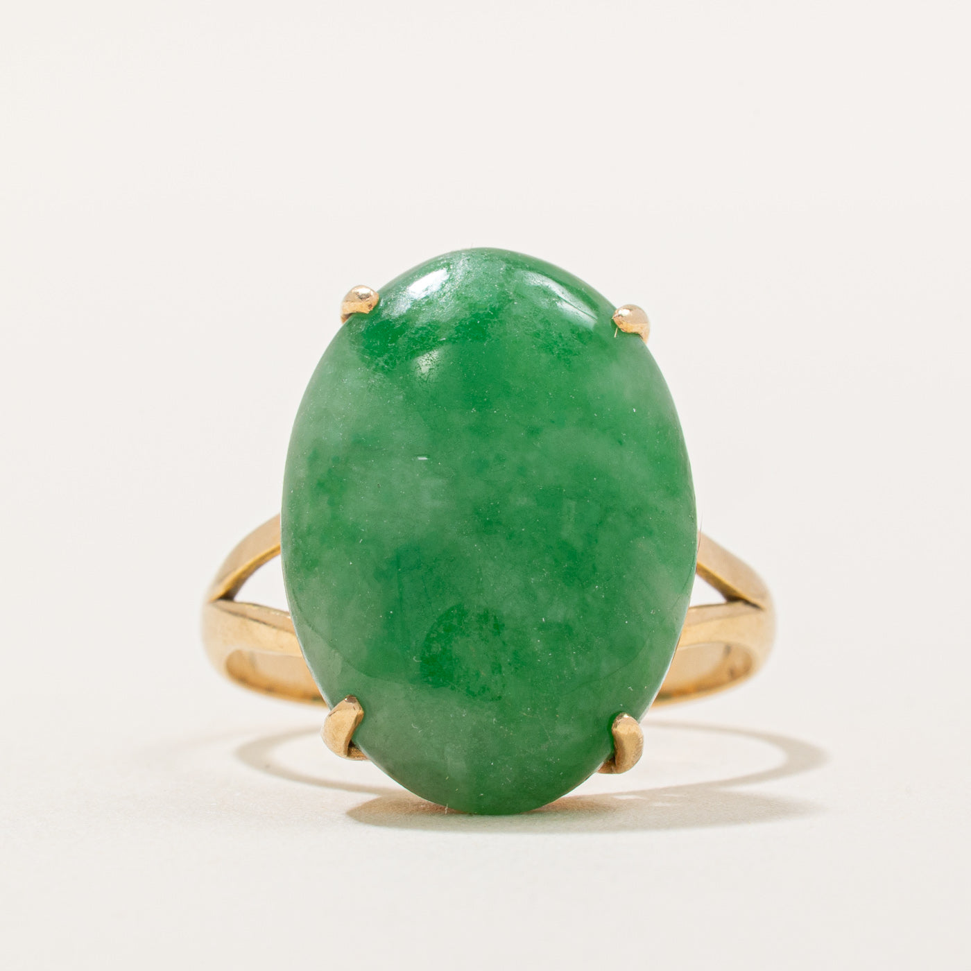 Jadeite Cocktail 18k Ring | 12.00ct | SZ 7 |