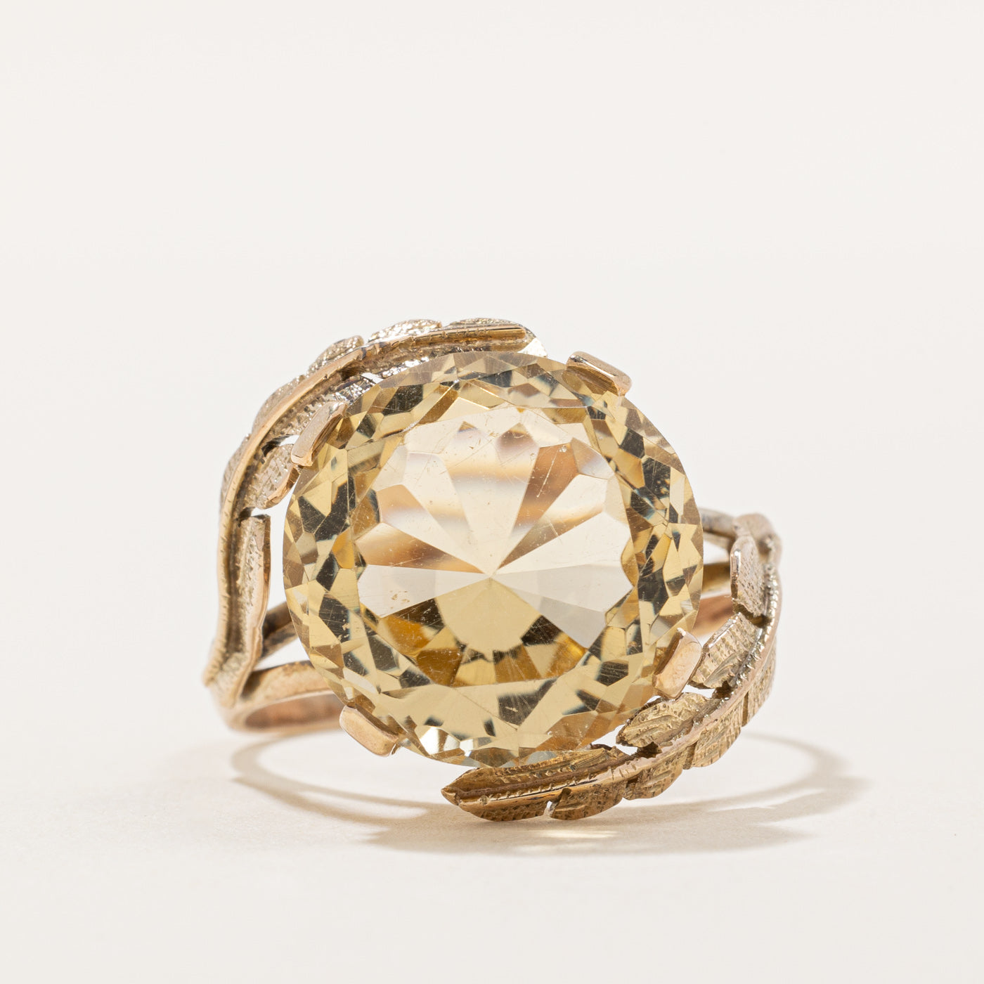 Lemon Quartz Cocktail Ring | 8.50ct | SZ 9.5 |