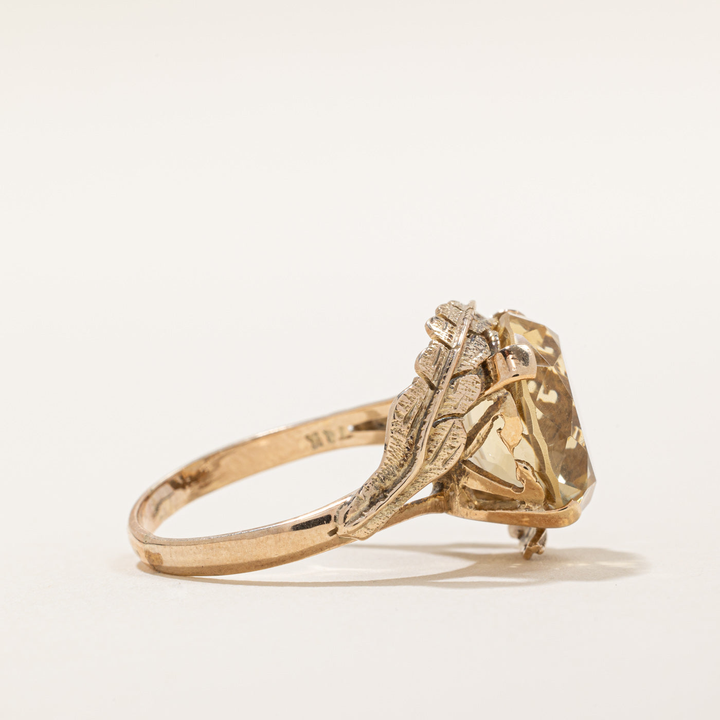 Lemon Quartz Cocktail Ring | 8.50ct | SZ 9.5 |