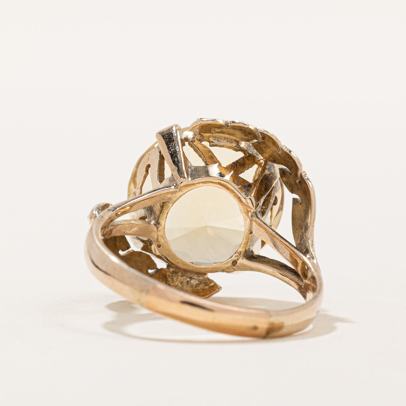 Lemon Quartz Cocktail Ring | 8.50ct | SZ 9.5 |