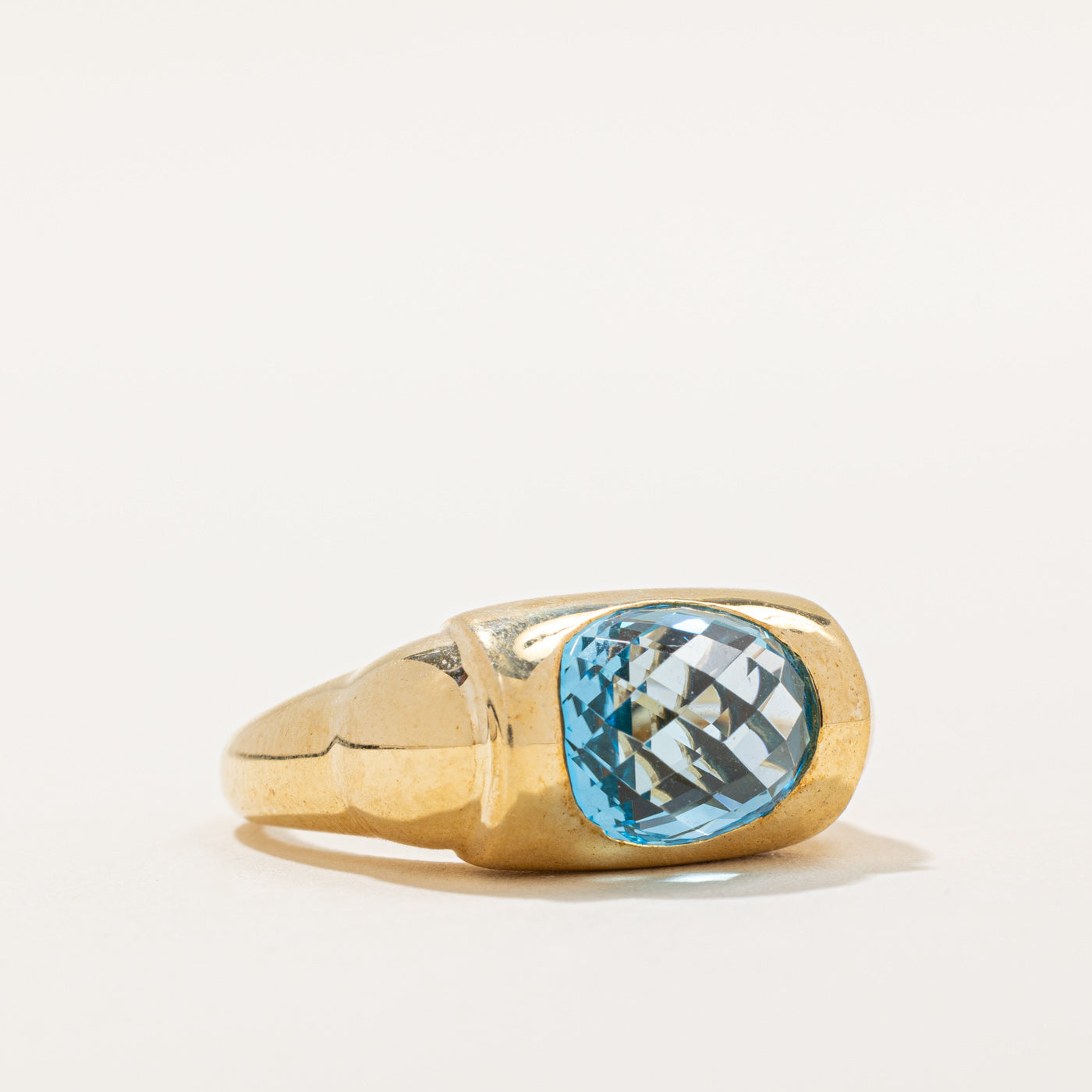 Blue Topaz Cocktail Ring | 5.00ct | SZ 8 |