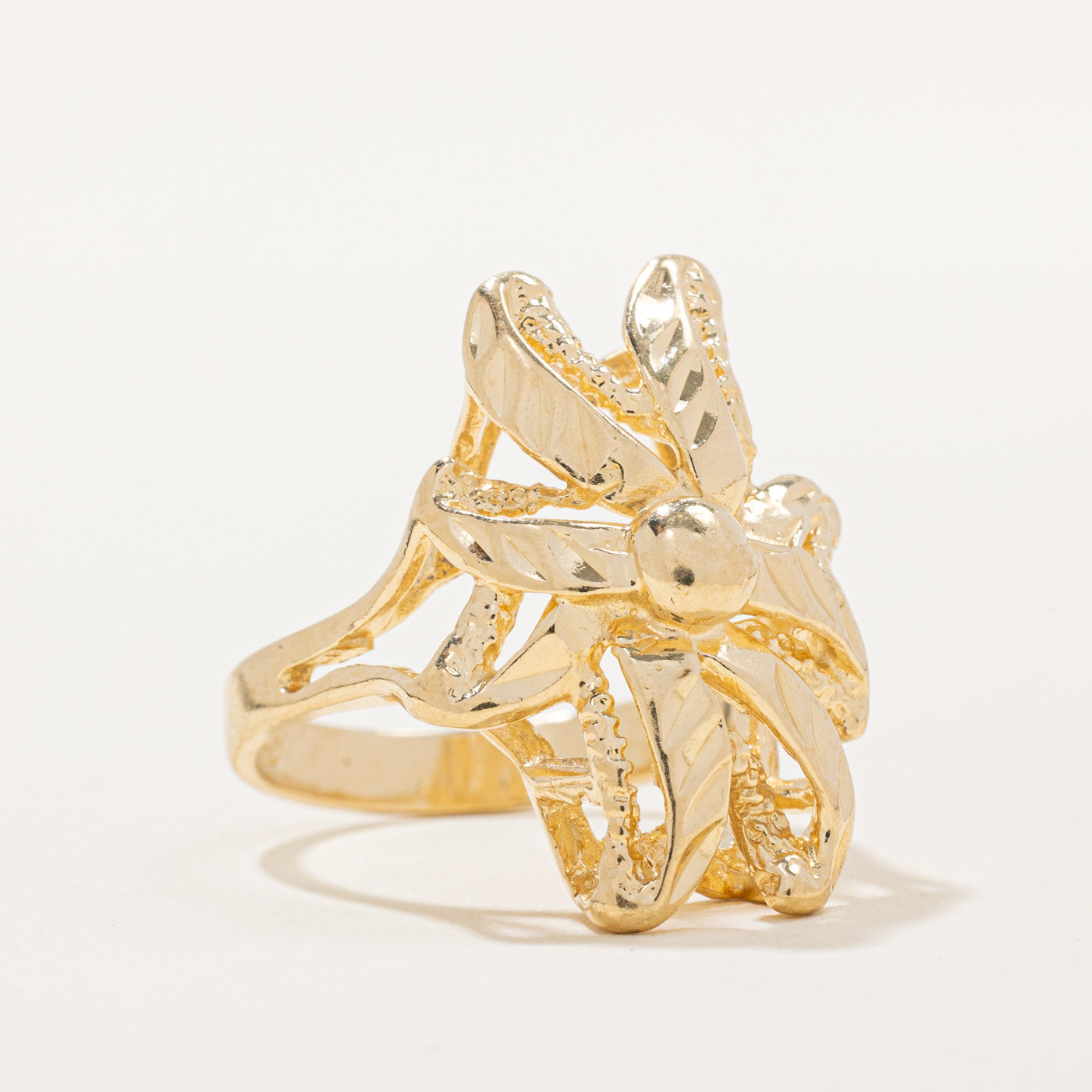 1981 Soviet Hallmarked Armenian 14k Yellow Gold Ring | SZ 7.25 |