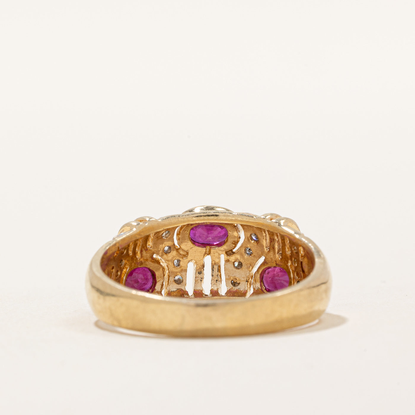 Ruby & Diamond Ring | 0.75ctw, 0.12ctw | SZ 7.75 |