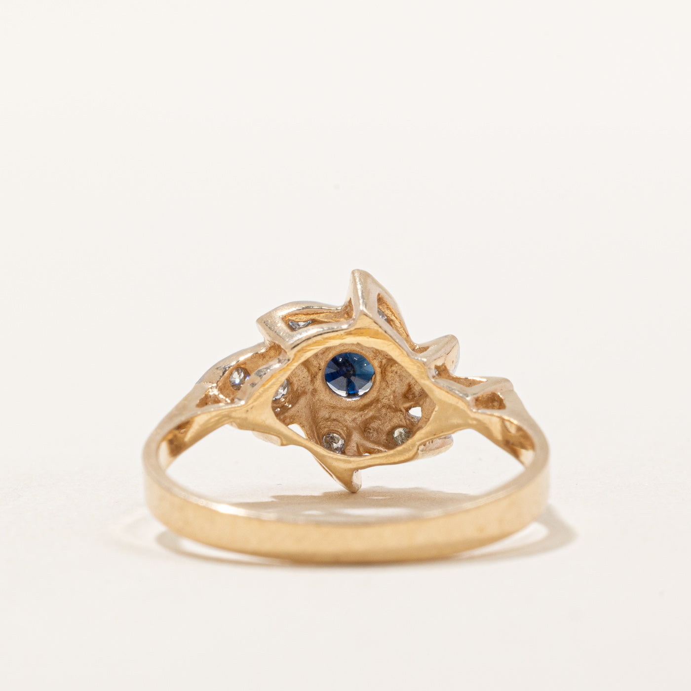 Sapphire & Diamond Cluster Ring | 0.16ct, 0.04ctw | SZ 6.25 |