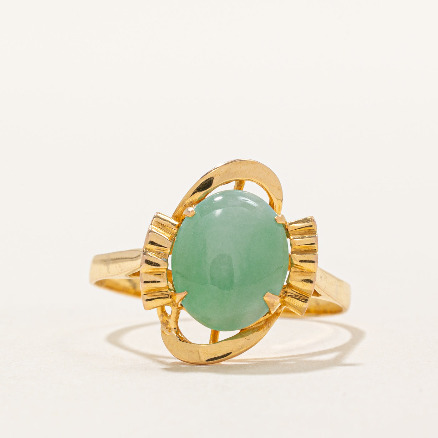 Jadeite Cocktail Ring | 1.40ct | SZ 6.75 |