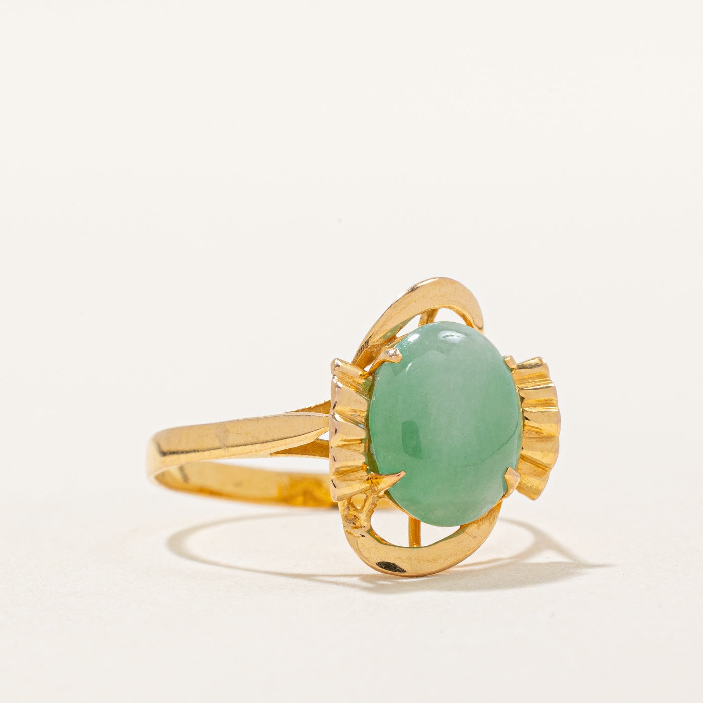 Jadeite Cocktail Ring | 1.40ct | SZ 6.75 |